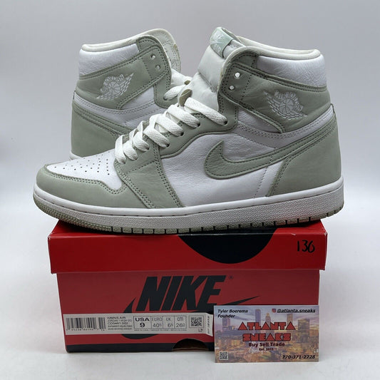 Size 9W - Air Jordan 1 Retro OG High Seafoam White Suede Leather (CD0461-002)