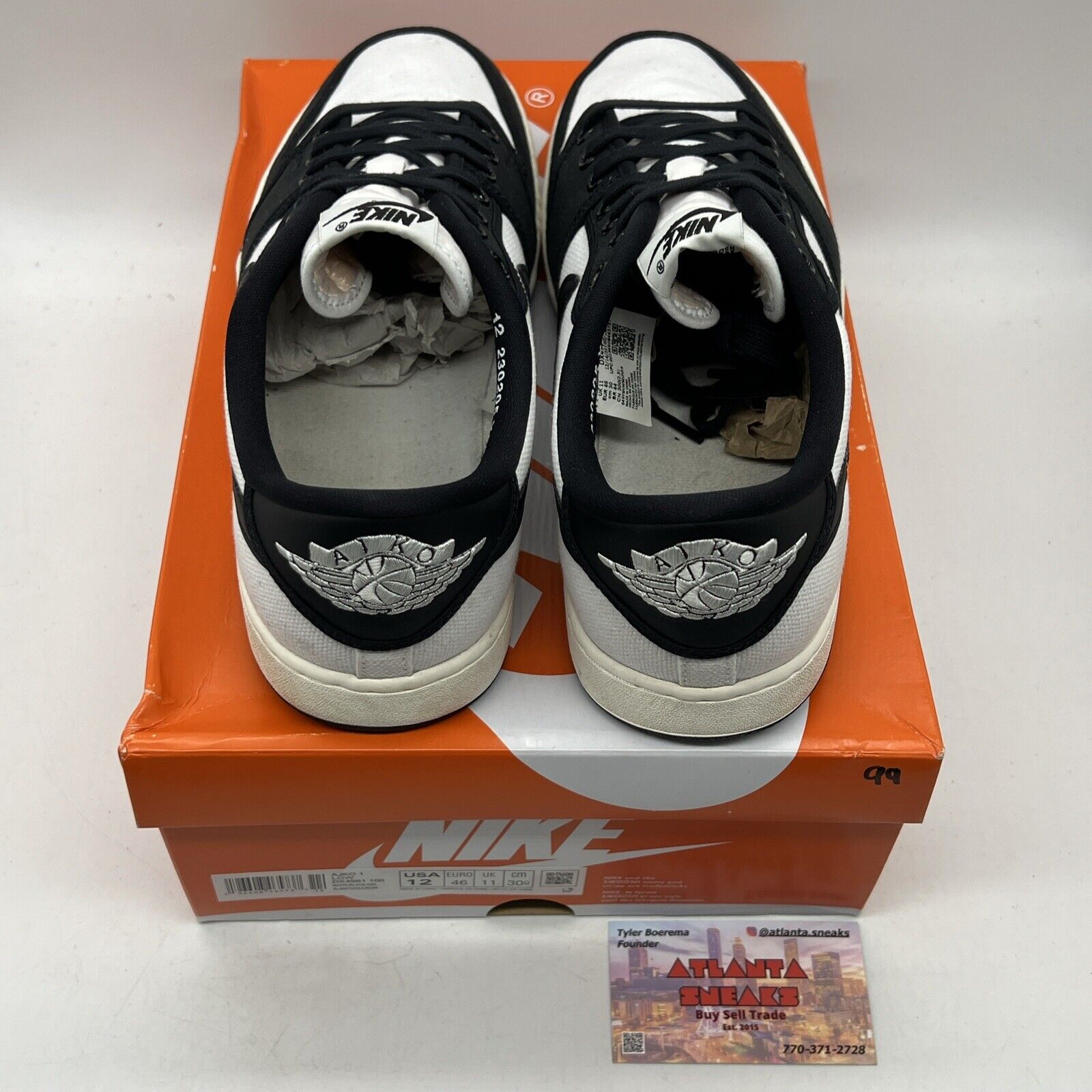 Size 12 - Air Jordan 1 KO Low Black White Black (DX4981-100)