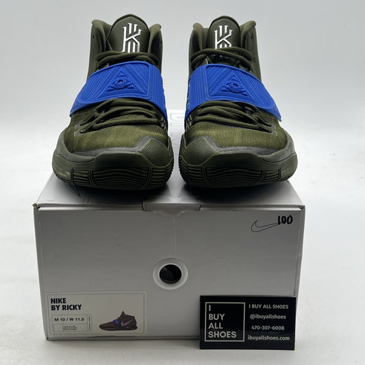 Size 10 -Nike iD By You Kyrie 6 Air Kyreezy Green White Blue (CT1019-991)