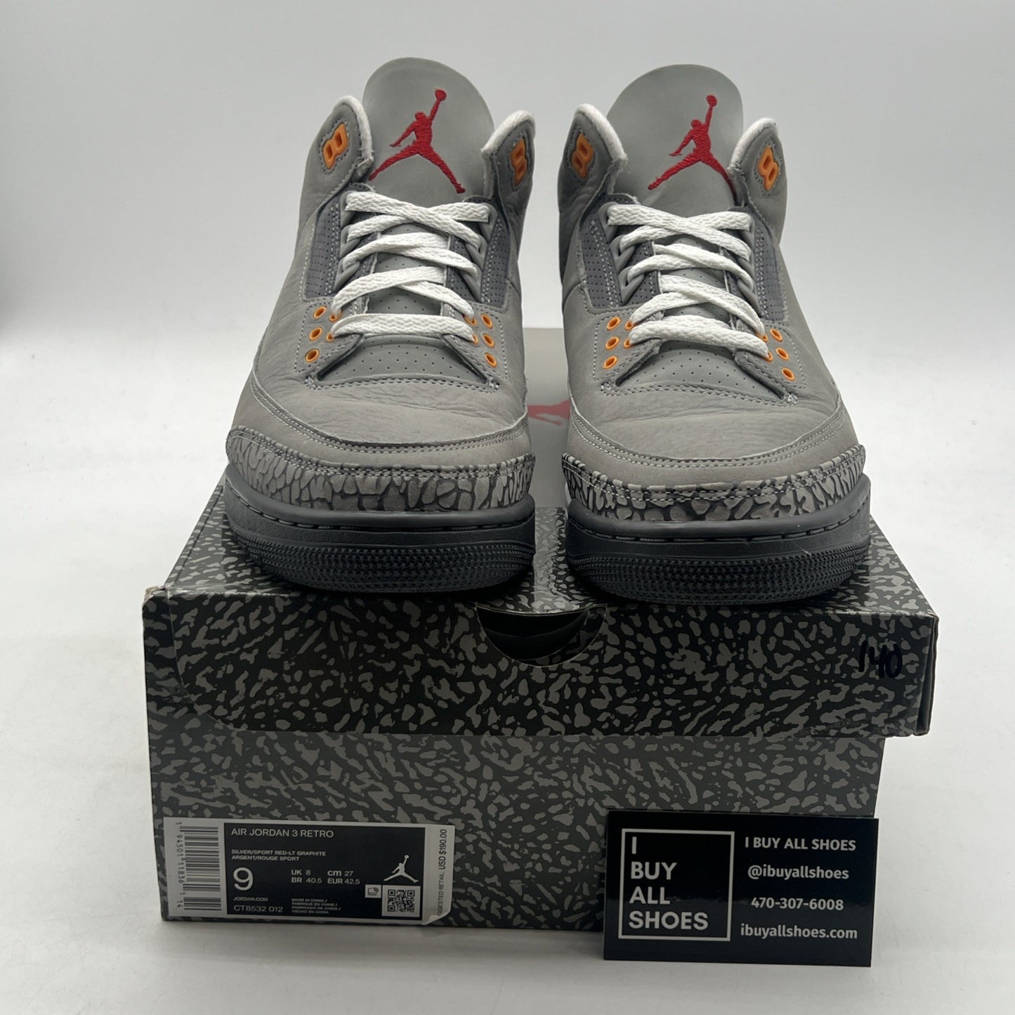 Size 9 - Air Jordan 3 Retro Mid Cool Grey (CT8532-012)