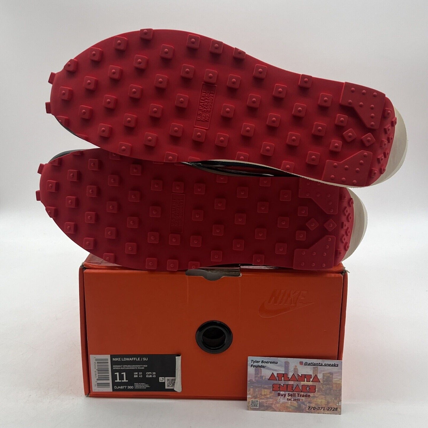 Size 11 - Nike sacai x Undercover x LDWaffle Midnight Spruce University Red