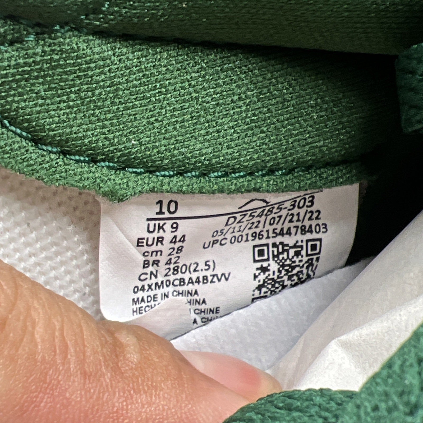 Size 10 - Air Jordan 1 Retro OG High Gorge Green (DZ5485-303)