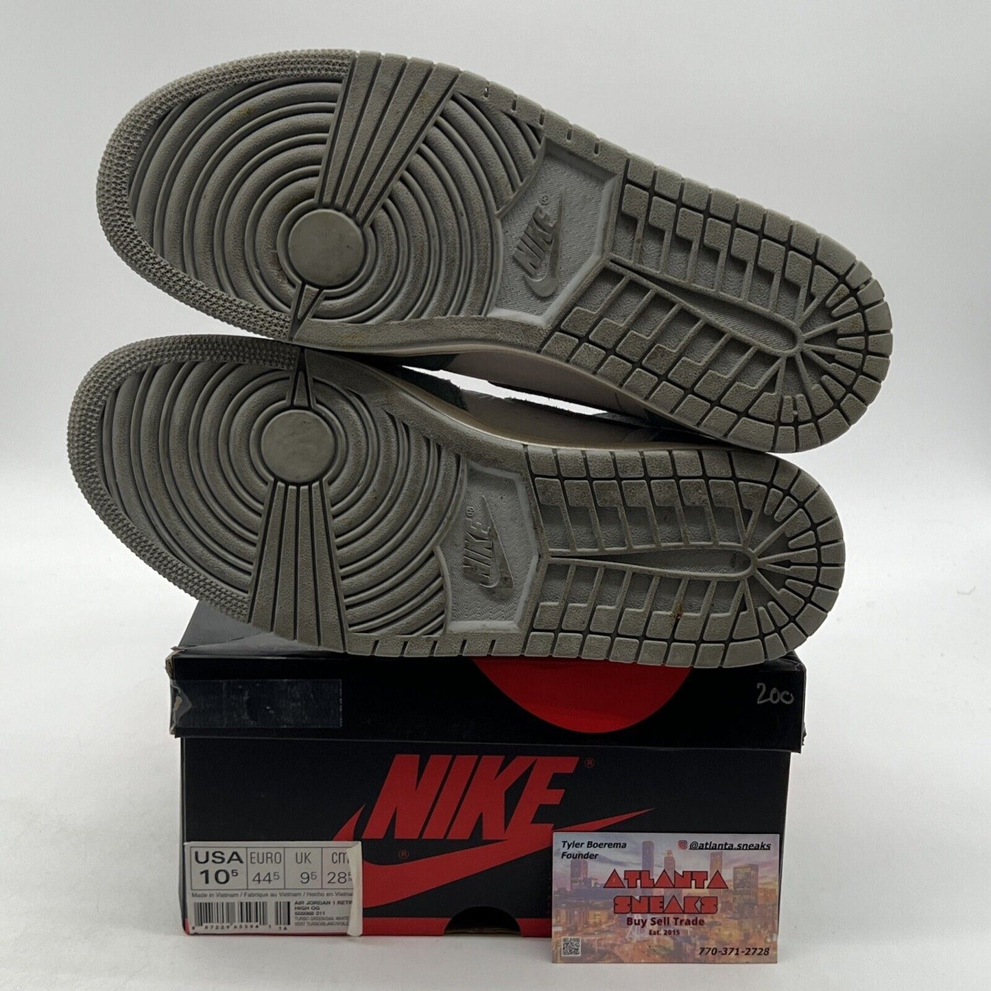 Size 10.5 - Jordan 1 Retro OG High Turbo Green (555088-311)