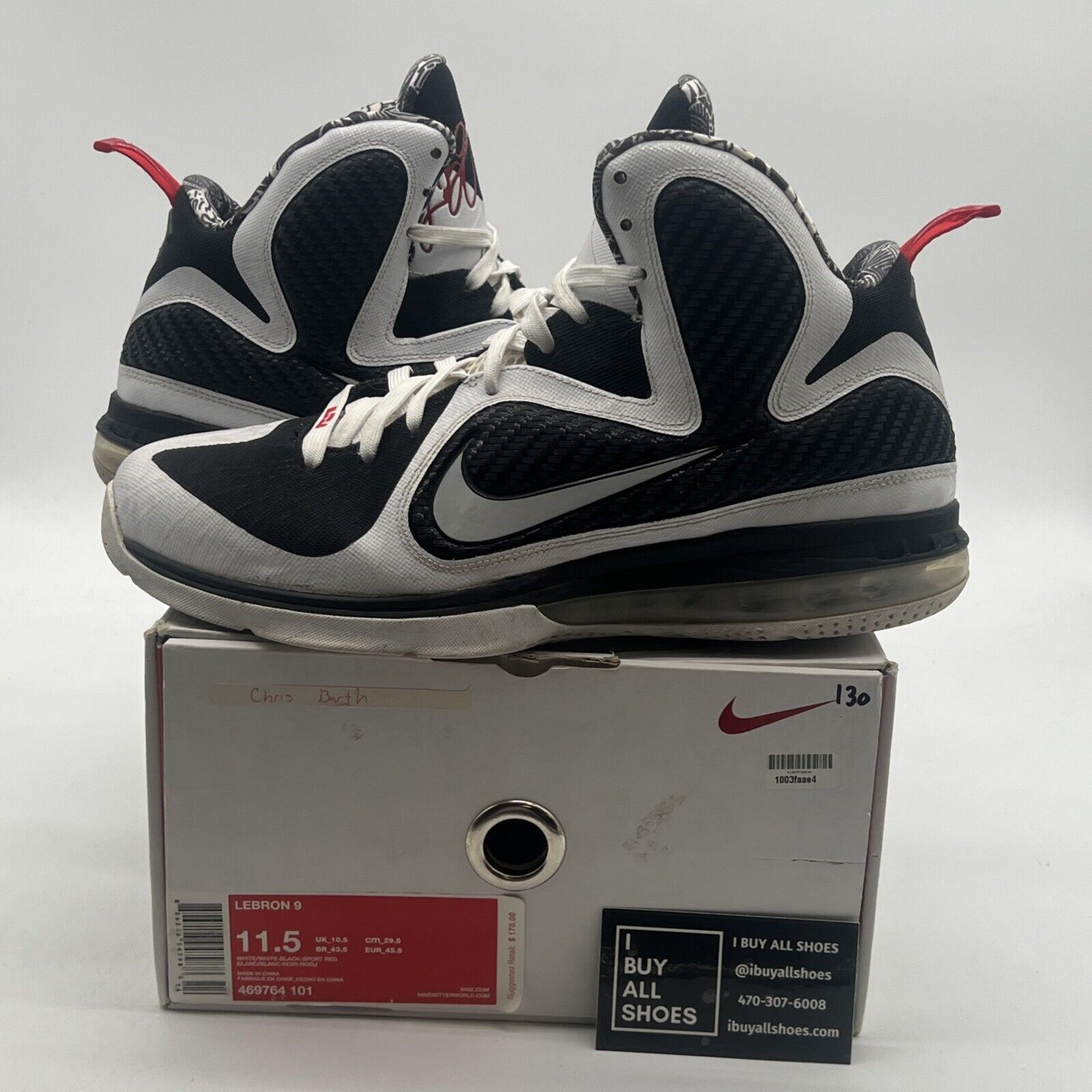 Size 11.5 - Nike LeBron 9 Freegums (469764-101)