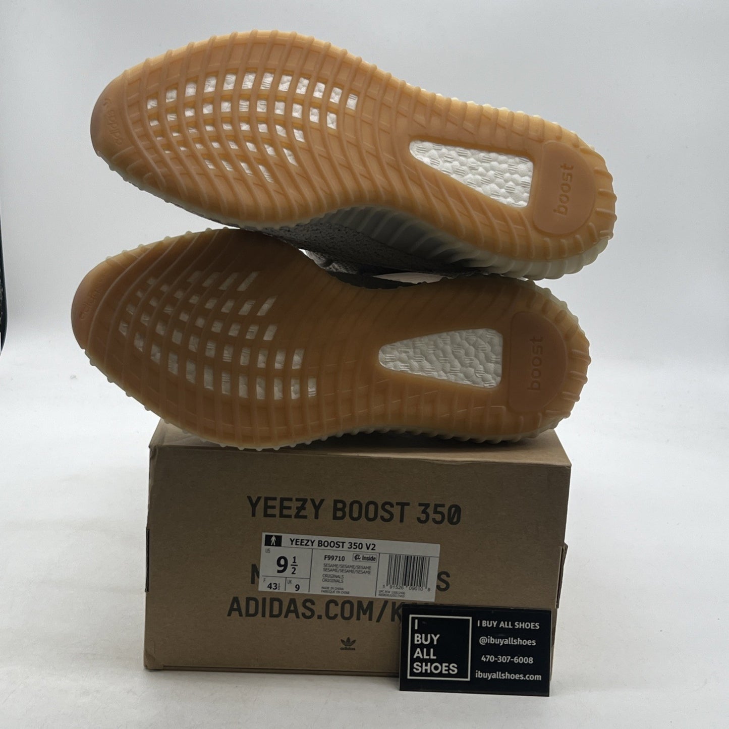 Size 9.5 - adidas Yeezy Boost 350 V2 Low Sesame (F99710)