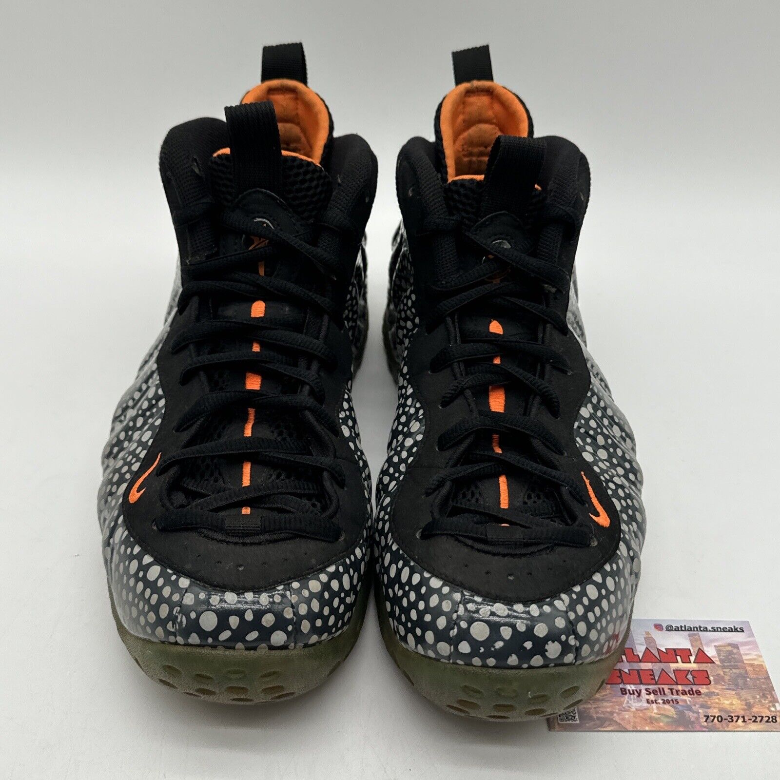 Size 11 - Nike Air Foamposite One Premium Safari 2013 Orange Reflective Black