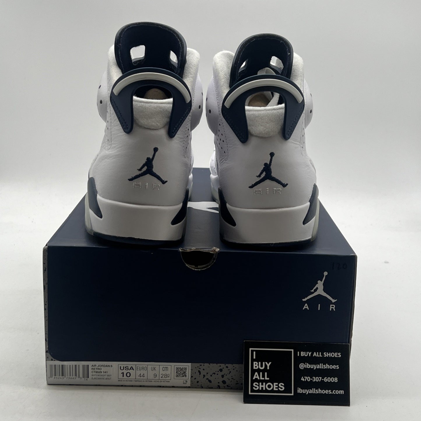 Size 10 - Air Jordan 6 Retro Midnight Navy (CT8529-141)