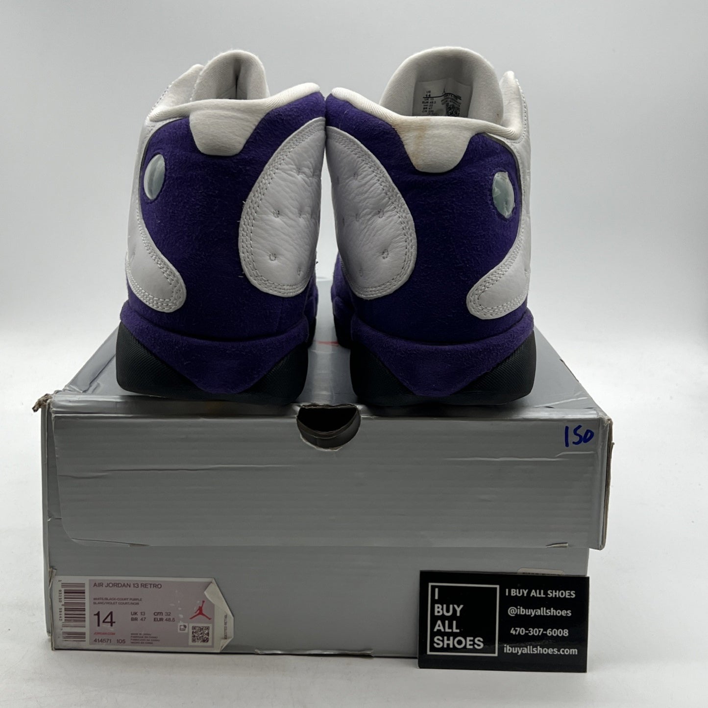 Size 14 - Air Jordan 13 Retro Lakers (414571-105)