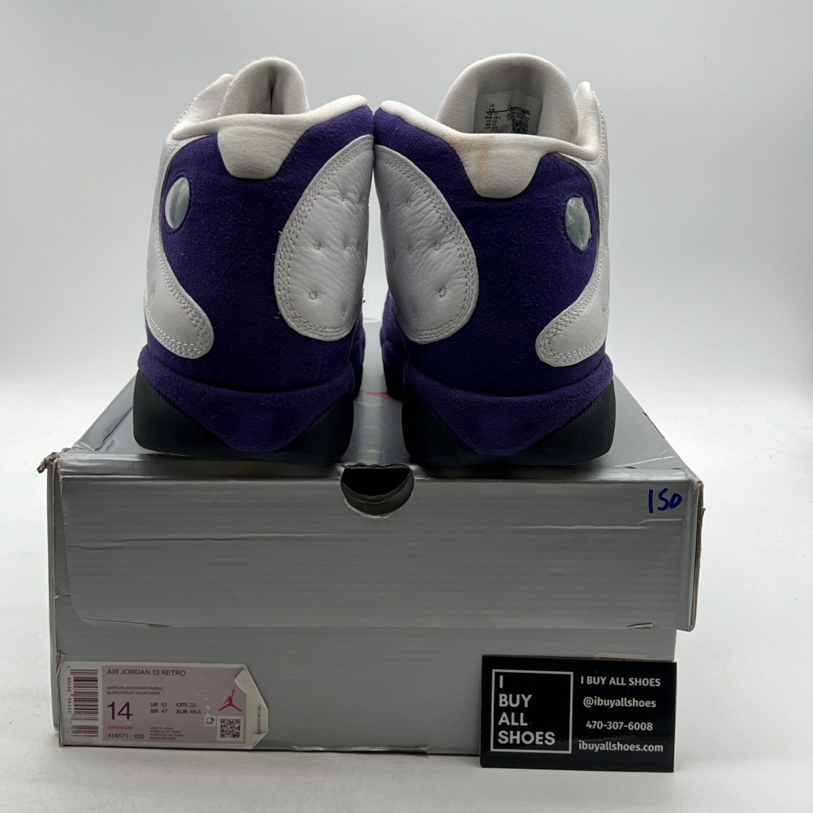 Size 14 - Air Jordan 13 Retro Lakers (414571-105)