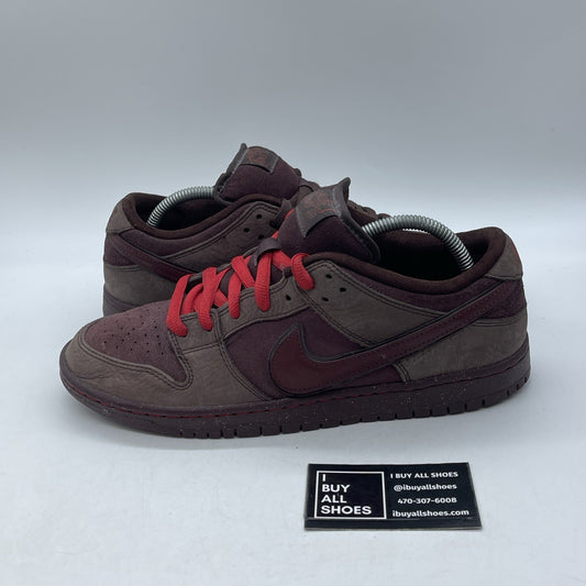 Size 10 - Nike Dunk  SB Low City of Love Collection Burgundy Crush (FN0619-600)