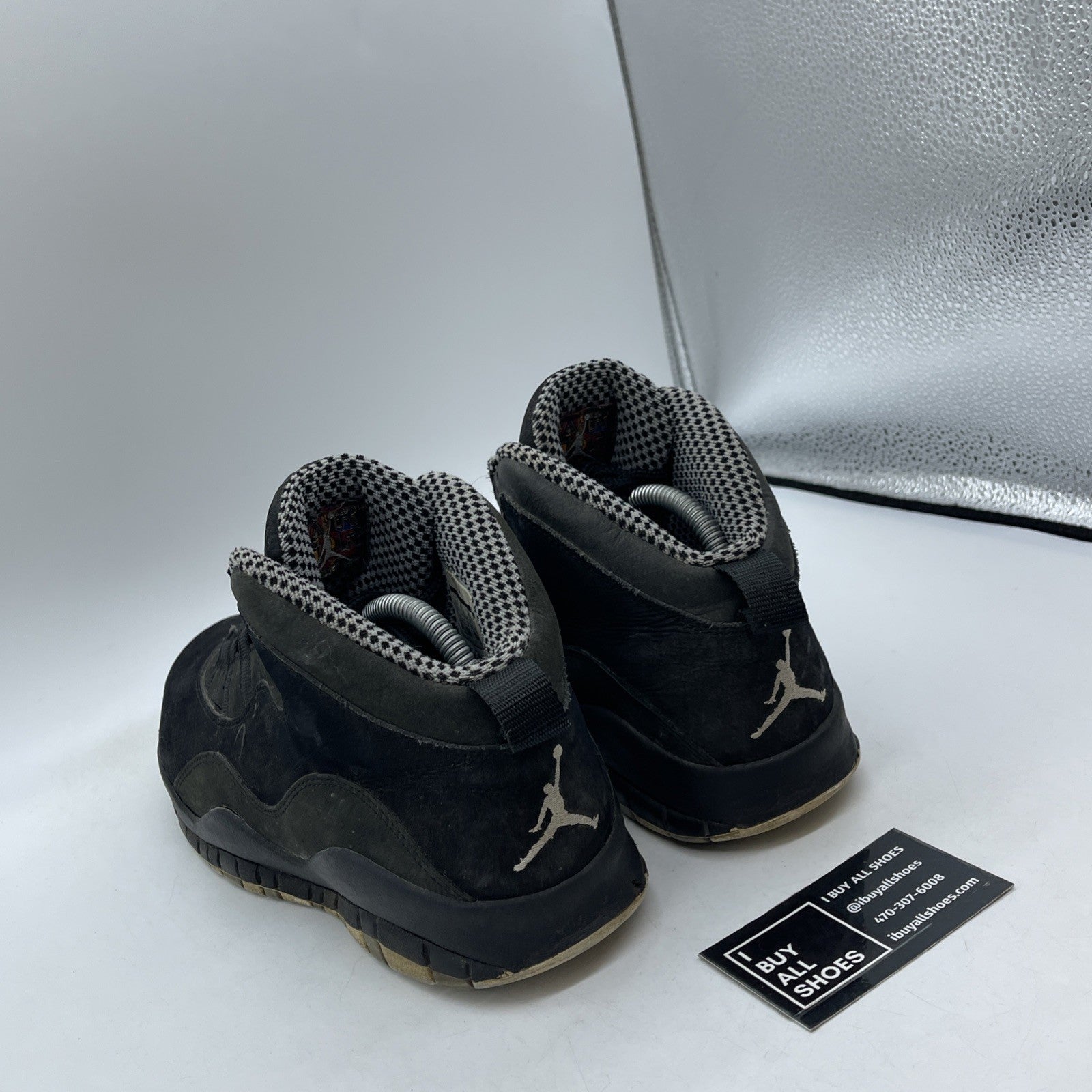 Size 9.5 - Air Jordan 10 Retro Stealth Black Grey Suede (310805-003)