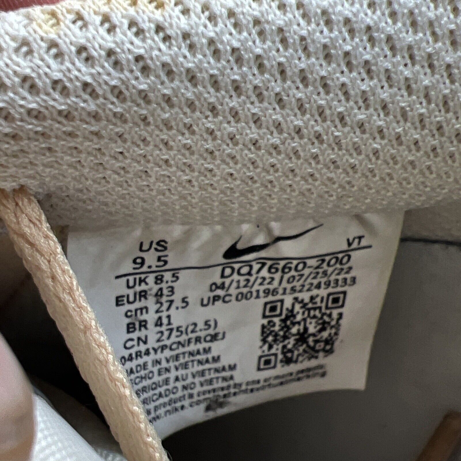 Size 9.5 - Nike Air Force 1 '07 LV8 EMB Inspected By Swoosh (DQ7660-200)