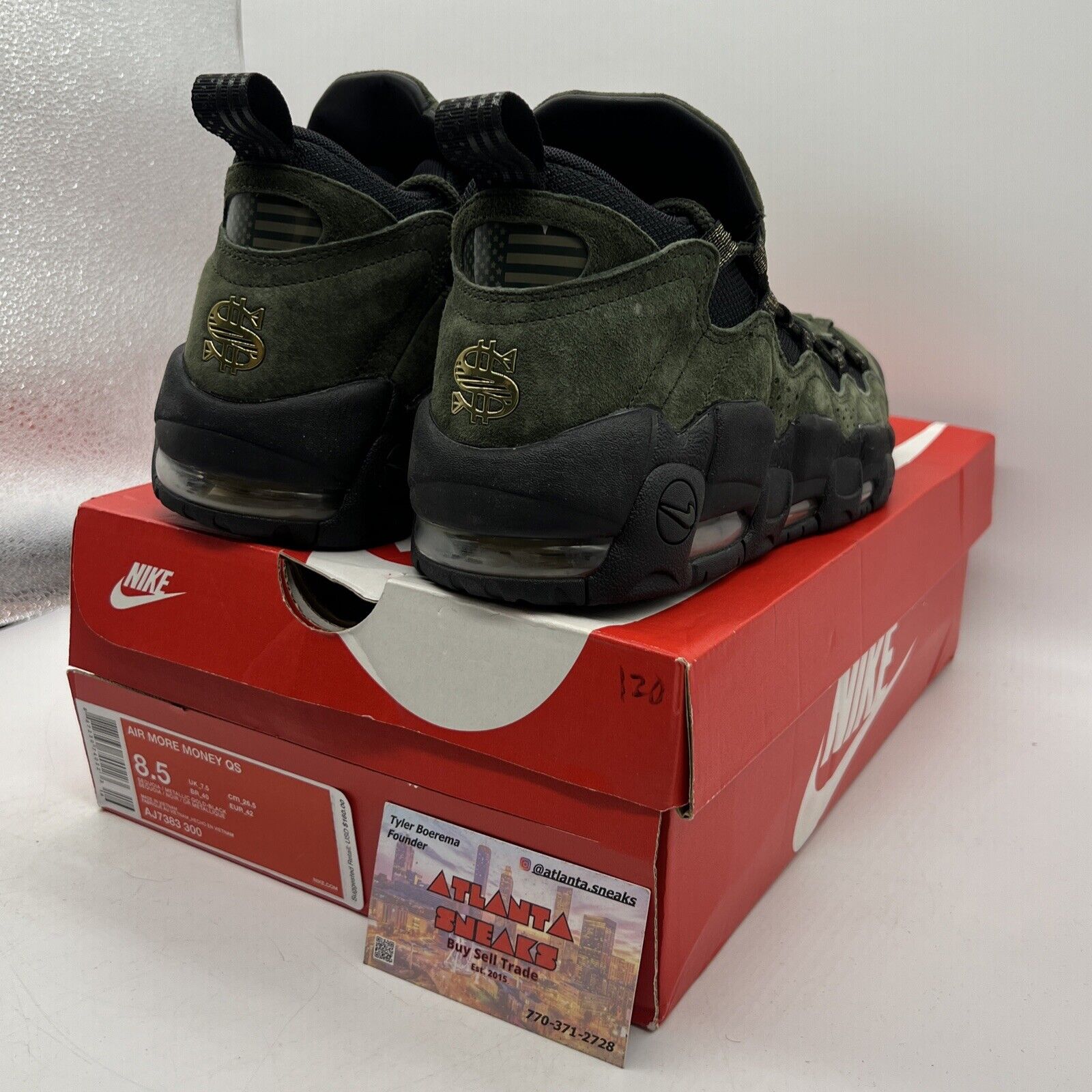 Size 8.5 - Nike Air More Money US Dollar (AJ7383-300)