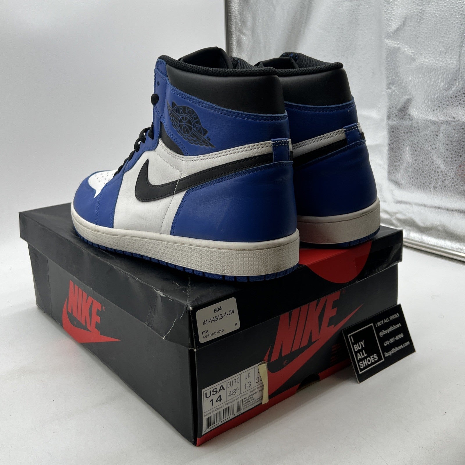 Size 14 - Air Jordan 1 Retro High OG Game Royal 2018 (555088-403)