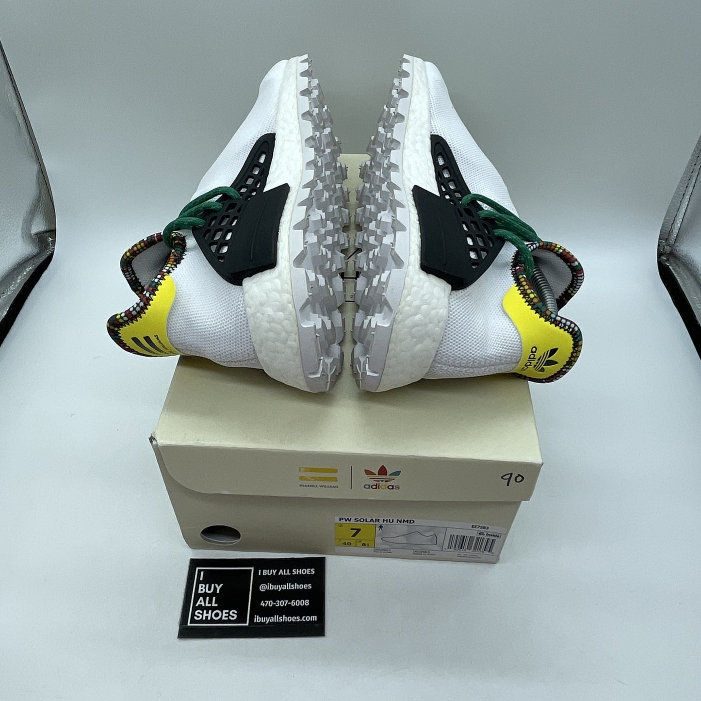 Size 7 - adidas Pharrell x NMD Human Race Inspiration Pack White (EE7583)