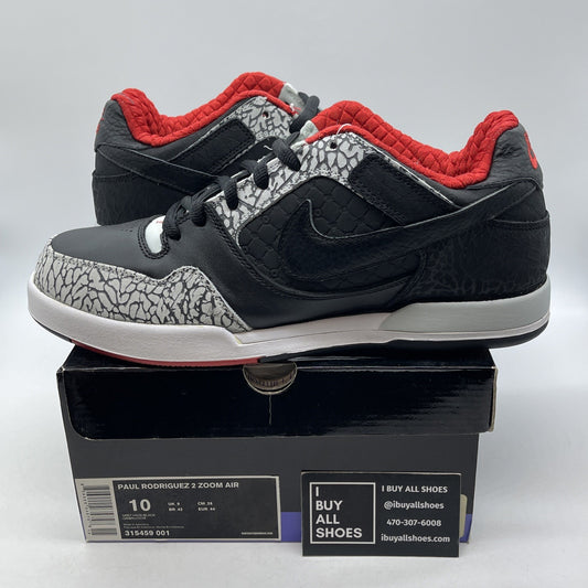 Size 10 - Nike Paul Rodriguez 2 Zoom Air Grey Haze Black Suede (315459-001)