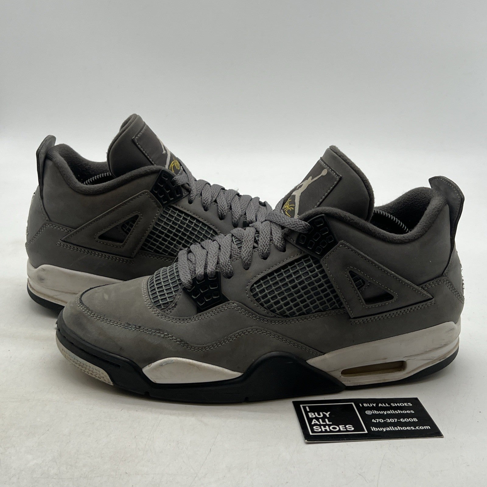 Size 10.5 - Air Jordan 4 Retro Low Cool Grey (308497-007)