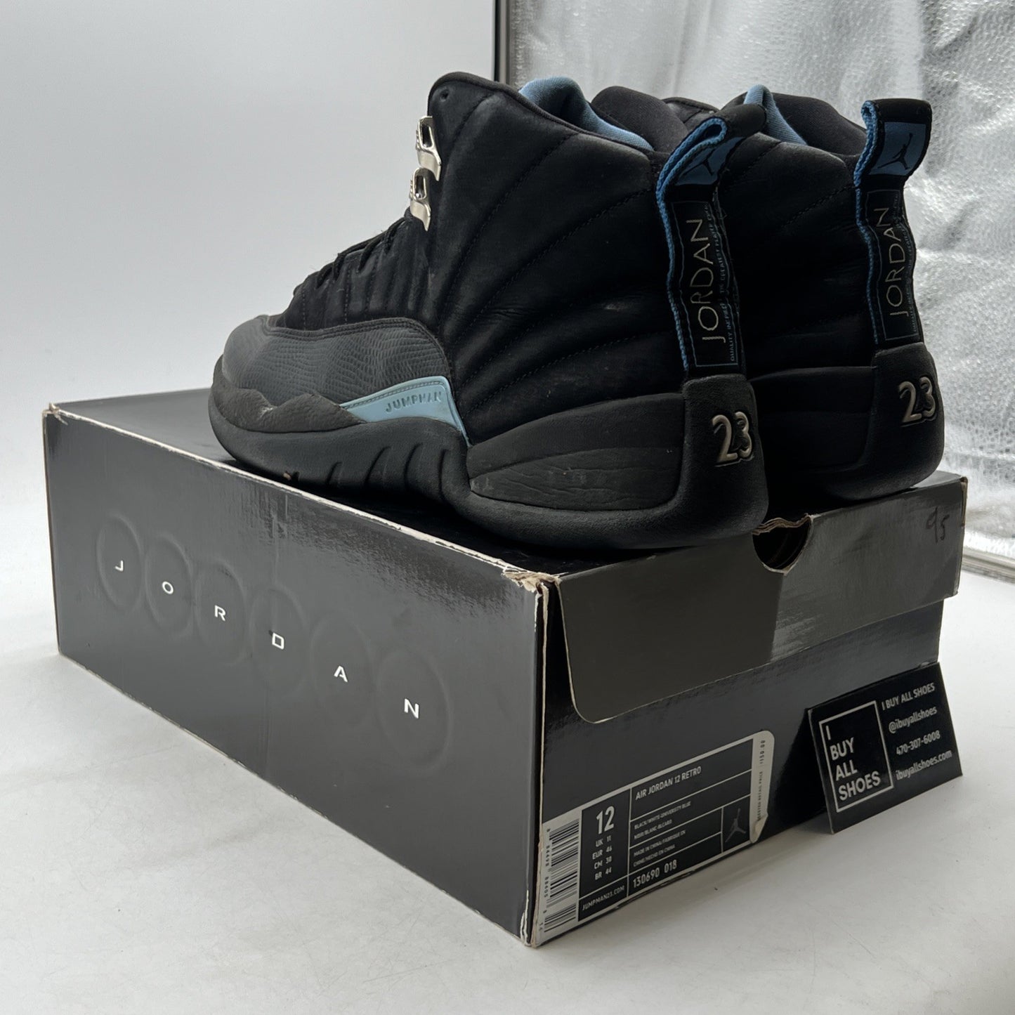 Size 12 - Air Jordan 12 Retro 2009 Nubuck (130690-018)