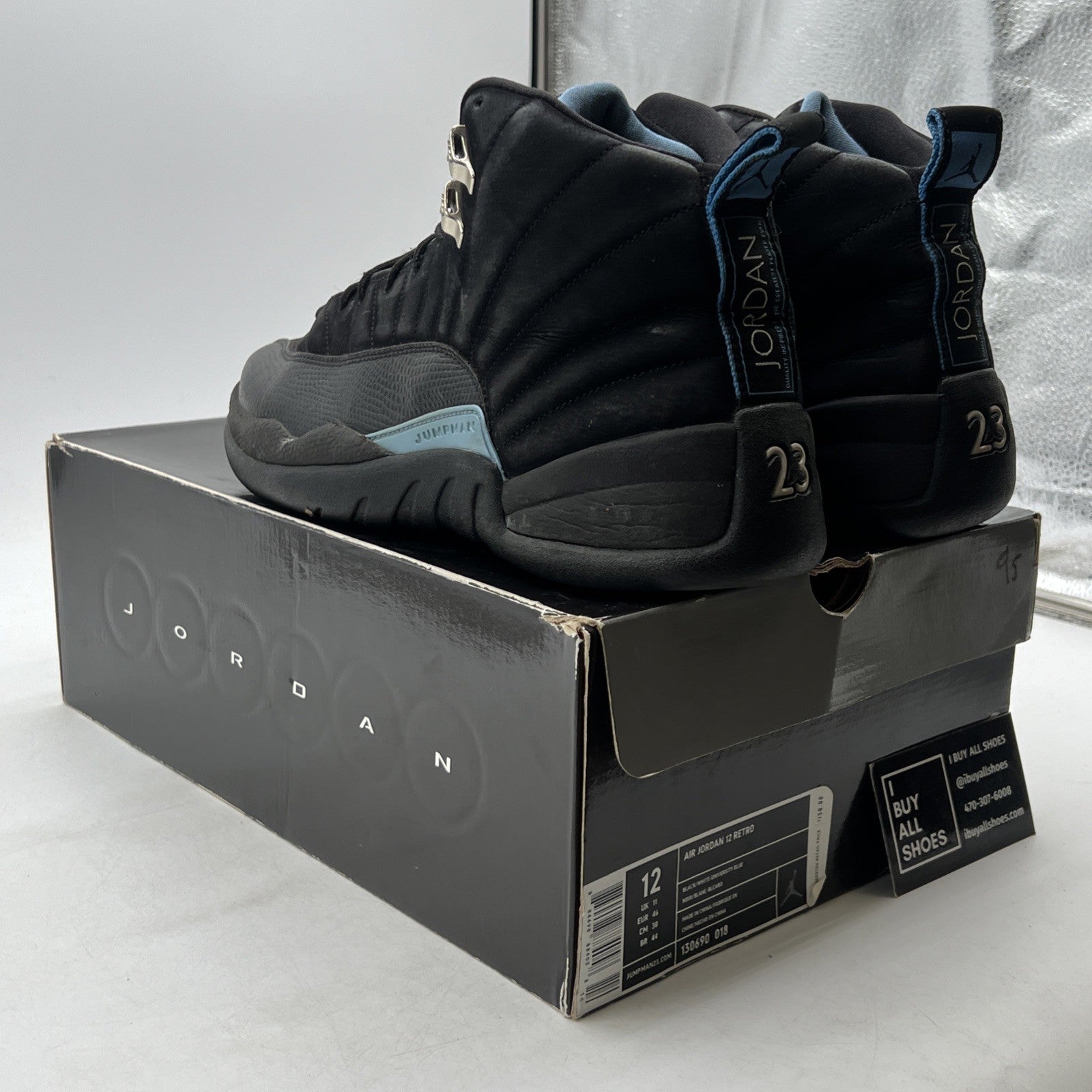 Size 12 - Air Jordan 12 Retro 2009 Nubuck (130690-018)