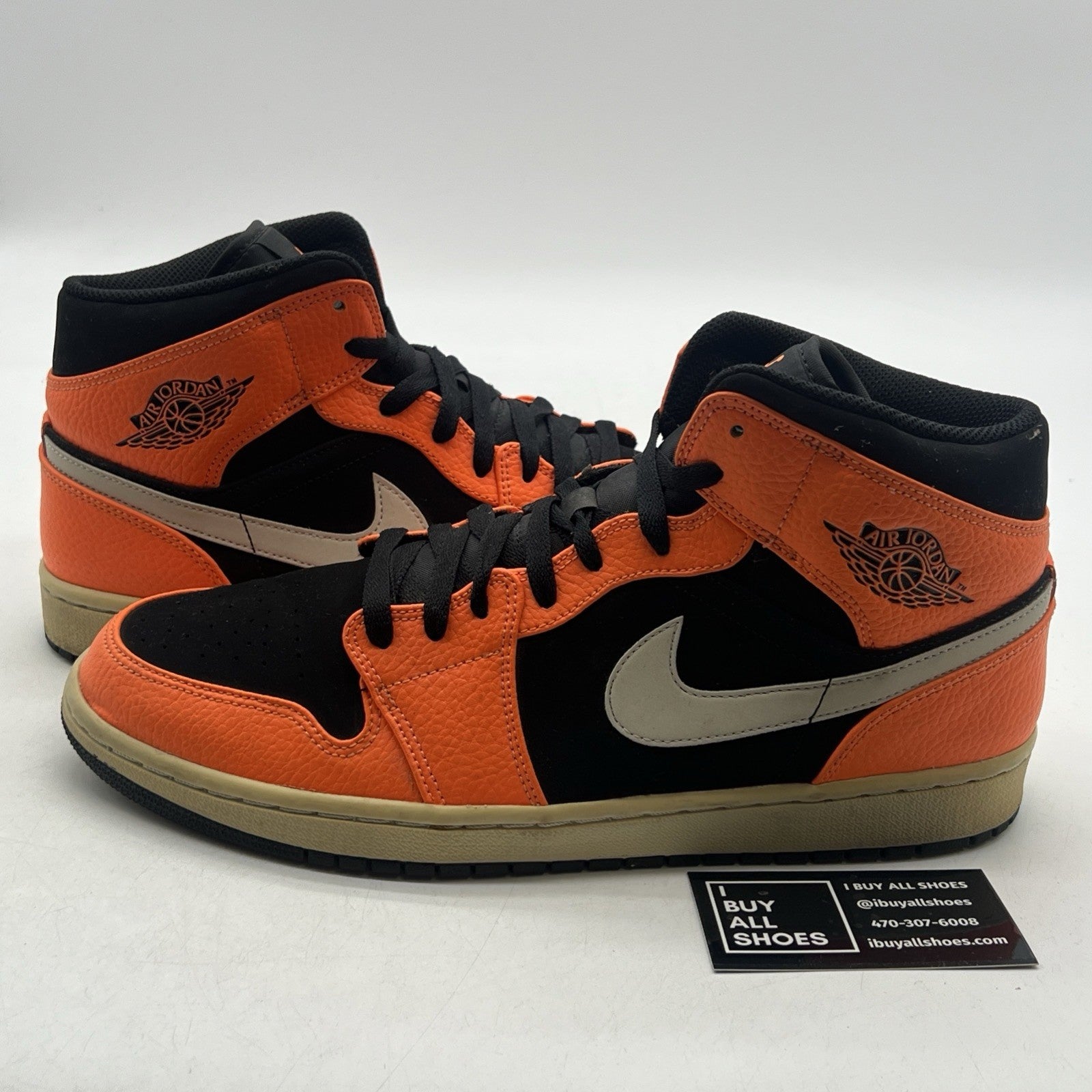 Size 11.5 - Air Jordan 1 Mid Black Cone (554724-062)