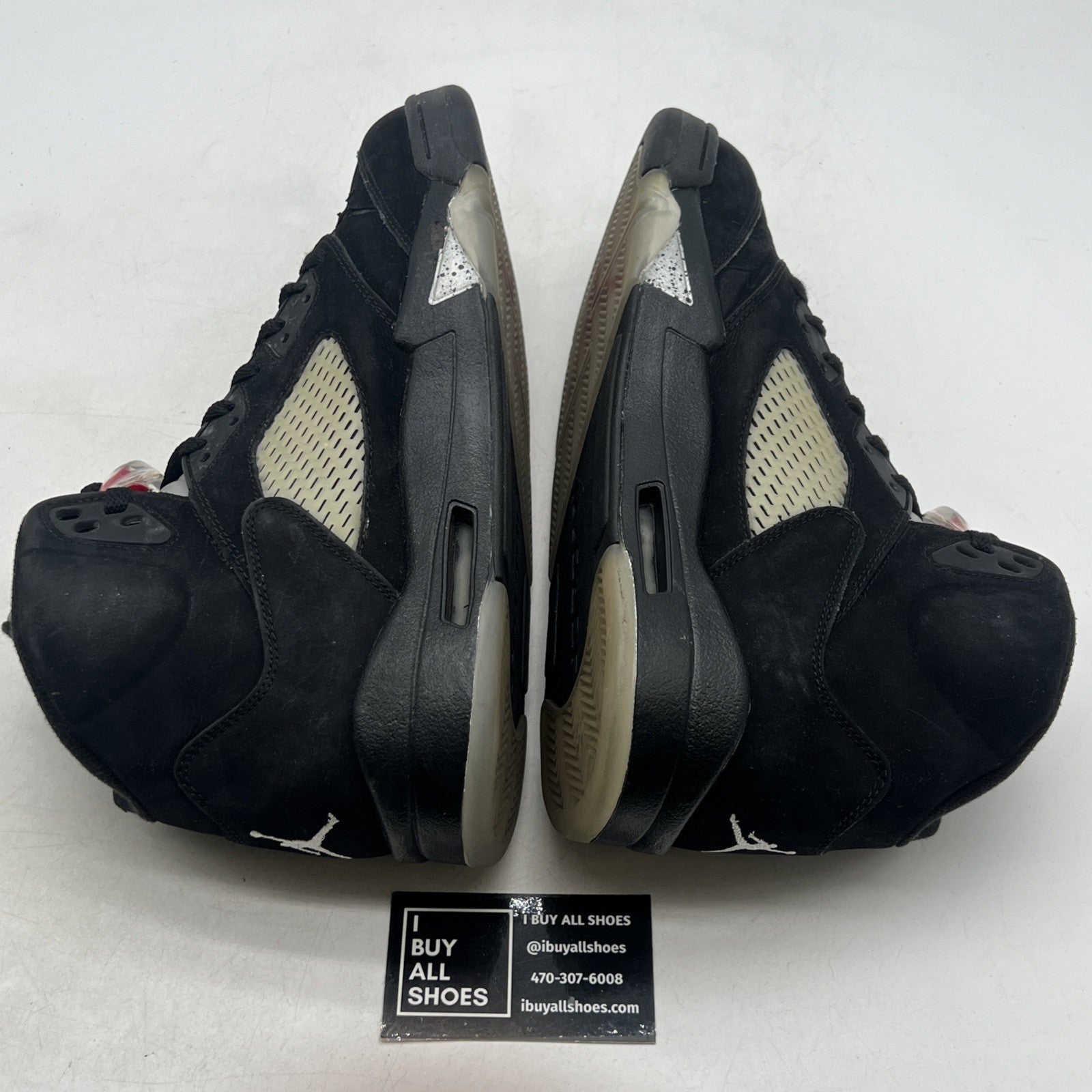 Size 11.5 - Air Jordan 5 Retro 2011 Black Metallic (136027-010)