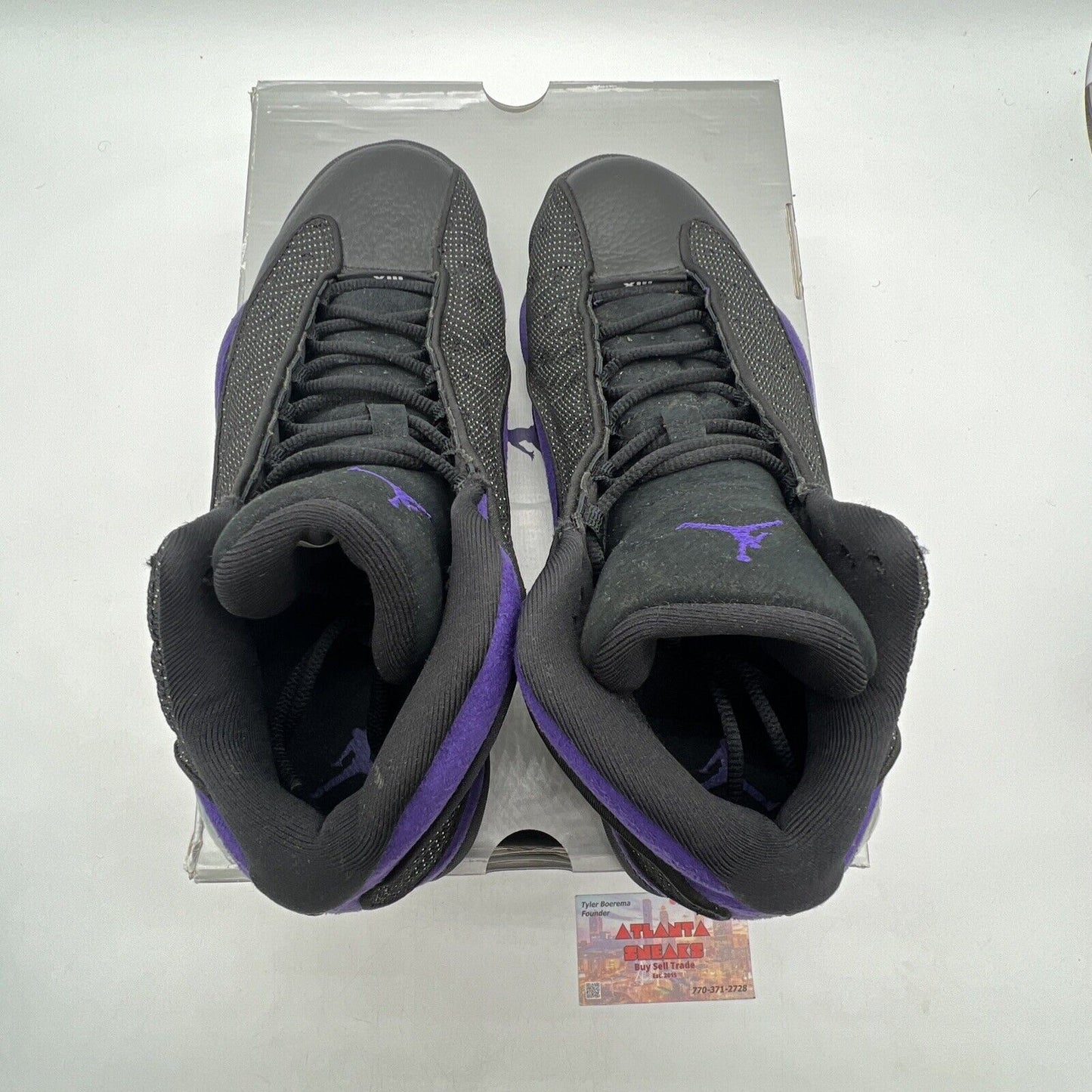 Size 10 - Jordan 13 Retro Court Purple Black Leather Suede (DJ5982-015)