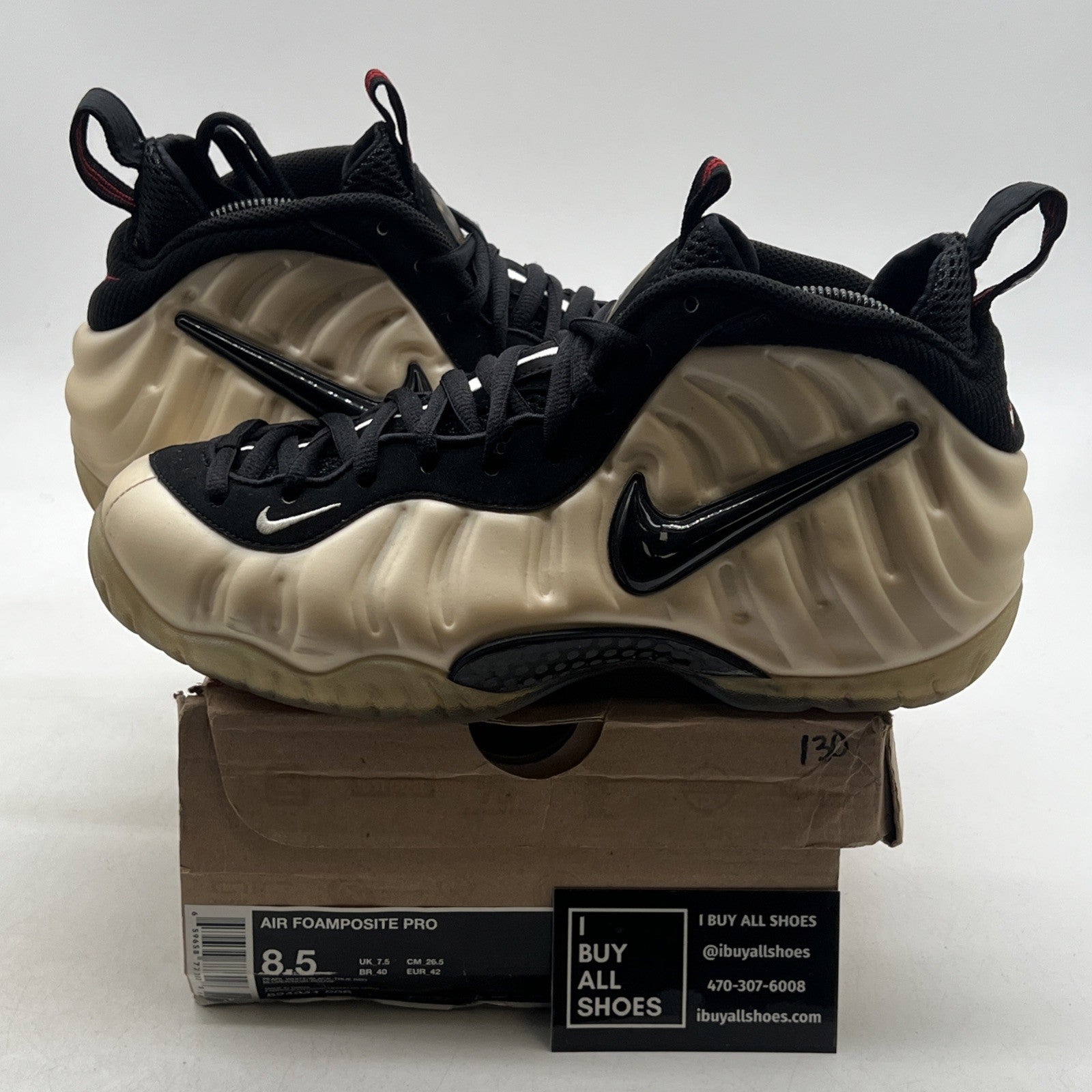 Size 8.5 - Nike Air Foamposite Pro 2010 Pearl (624041-206)