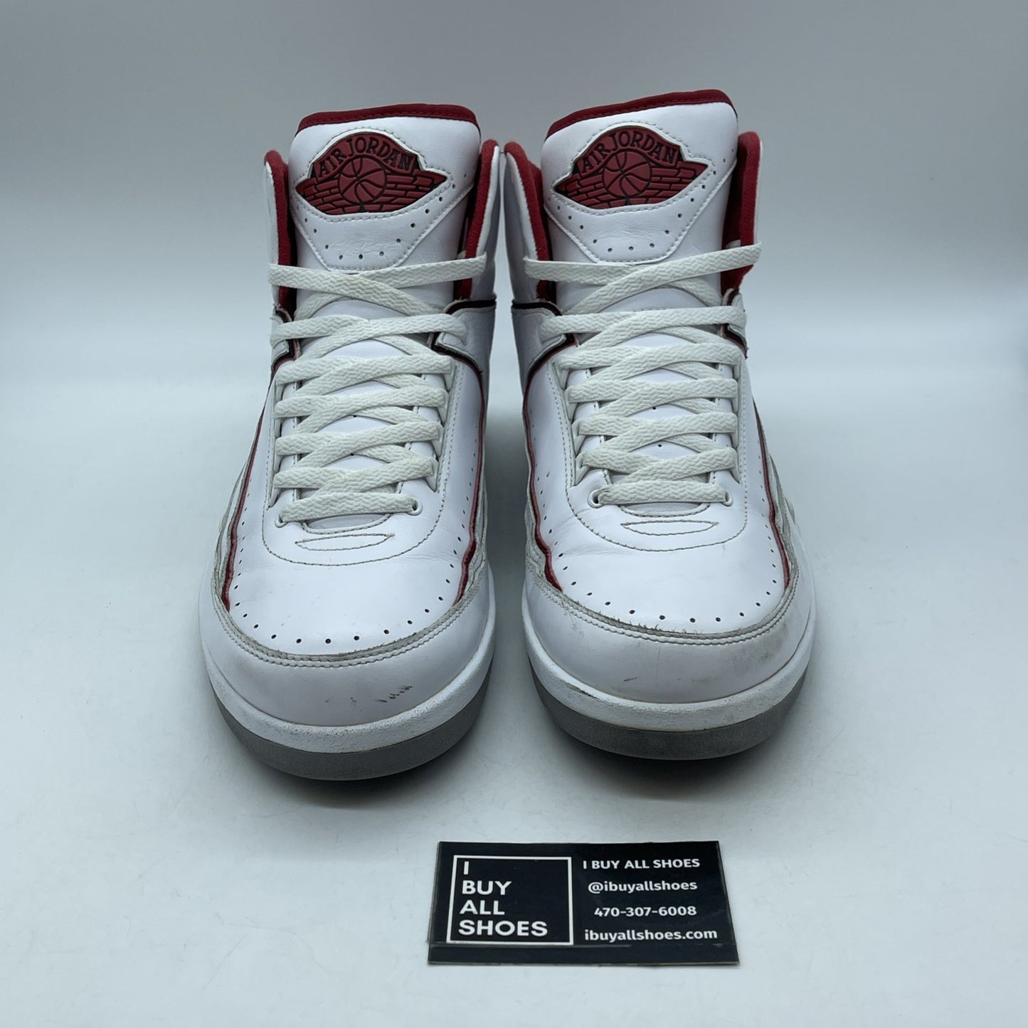 Size 12 - Air Jordan 2 Retro Chicago Home White Red Leather (385475-102)