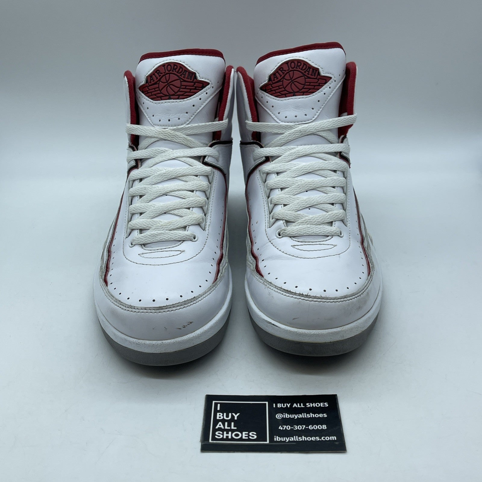 Size 12 - Air Jordan 2 Retro Chicago Home White Red Leather (385475-102)