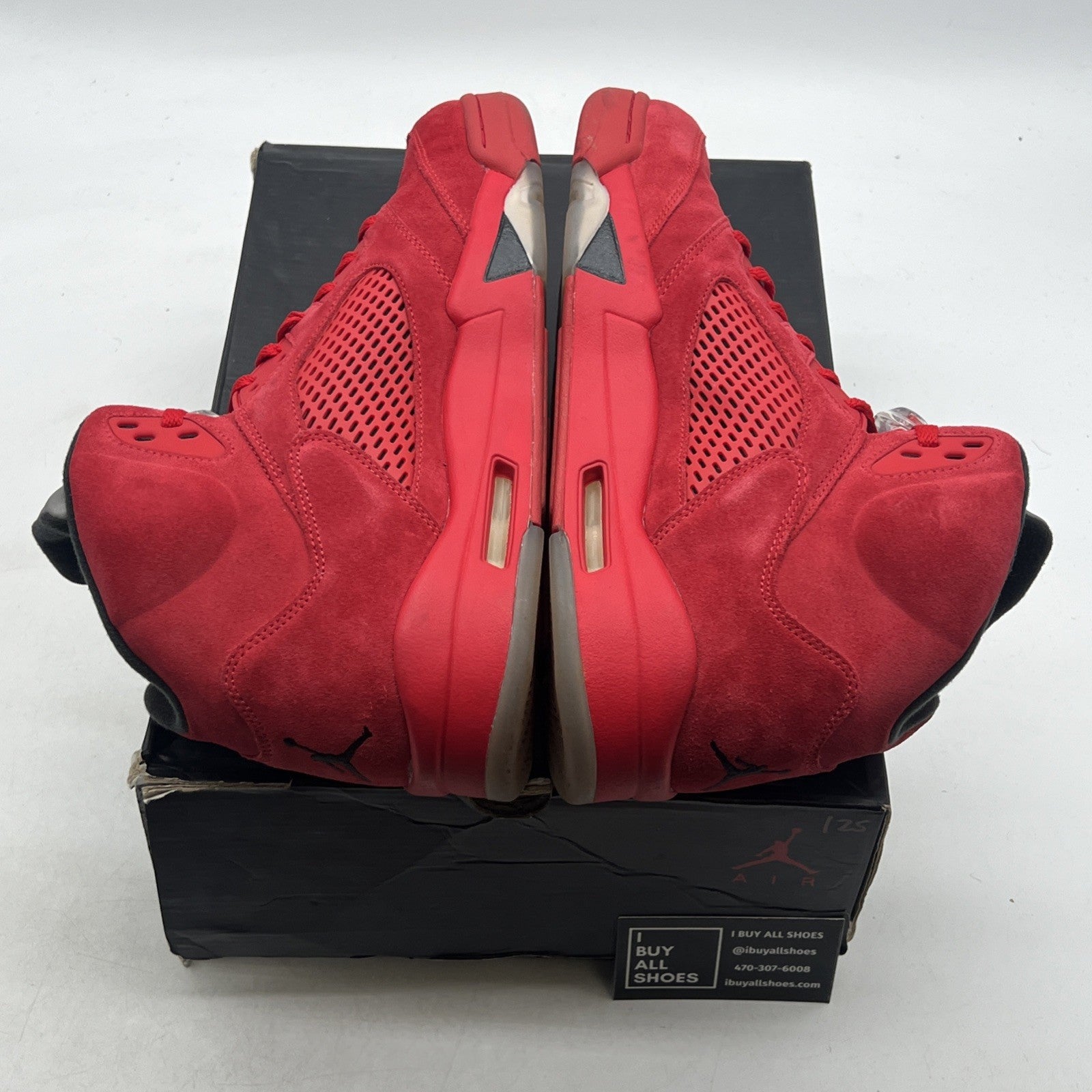 Size 12 - Air Jordan 5 Retro Red Suede (136027-602)