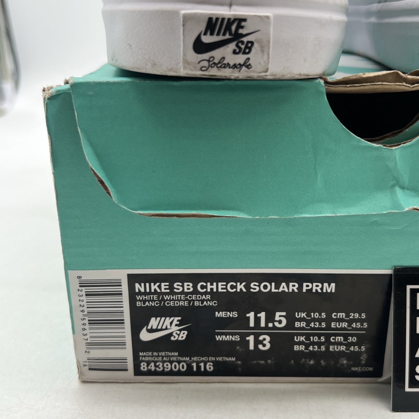 Size 11.5 - Nike SB Check Solar PRM (834900-116)
