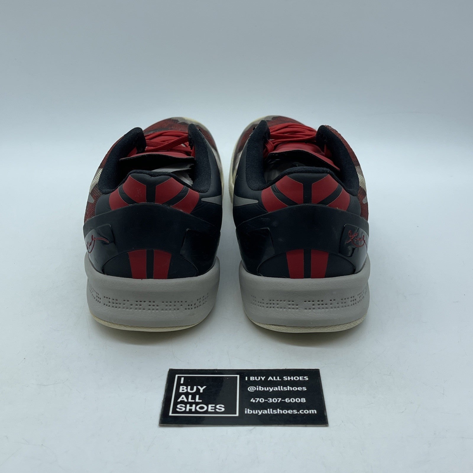 Size 9 - Nike Kobe VIII 8 System Milk Snake Red White Grey (555035-601)