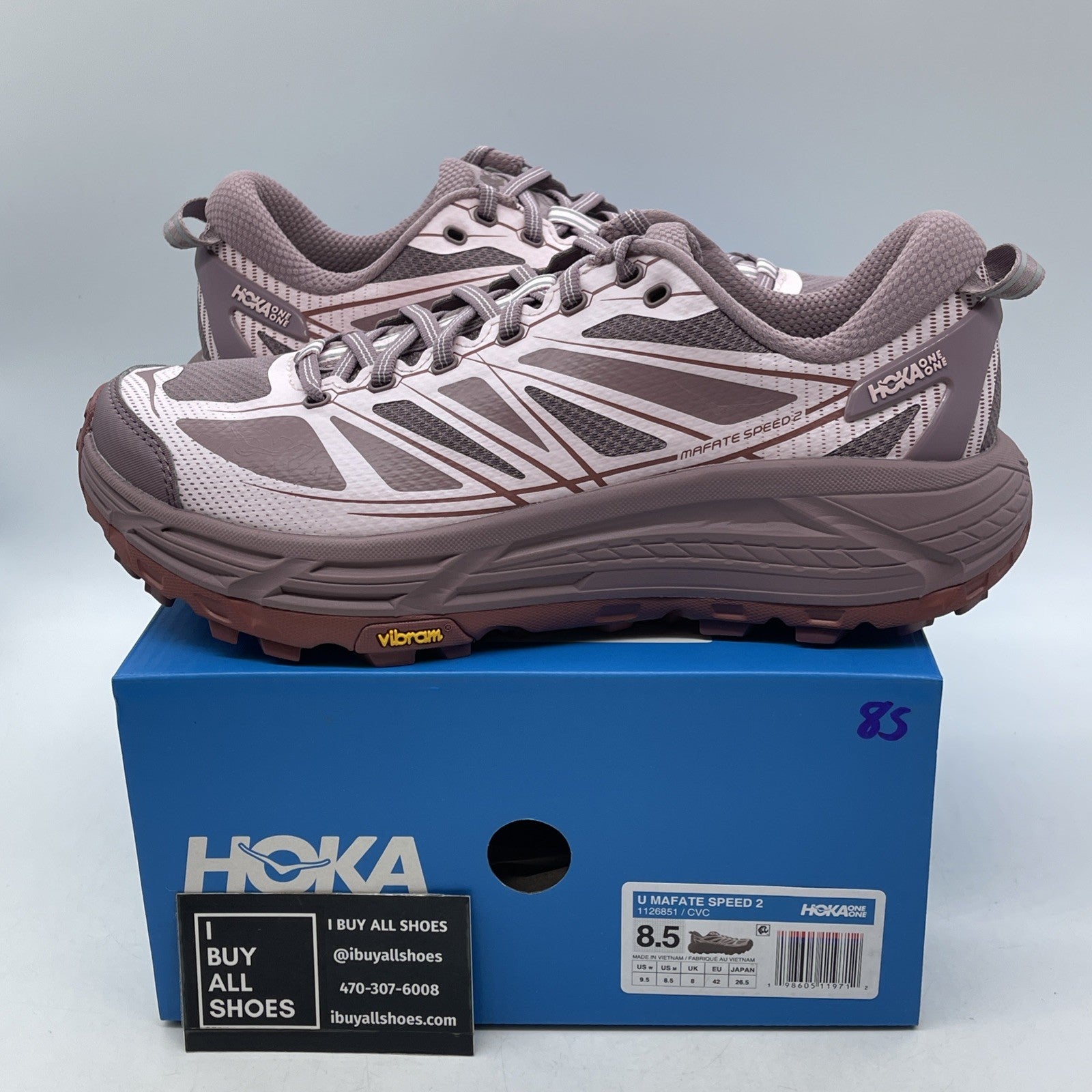 Size 8.5 - Hoka One One HOKA Mafate Speed 2 Classic Mauve Carnation (1126851CVC)