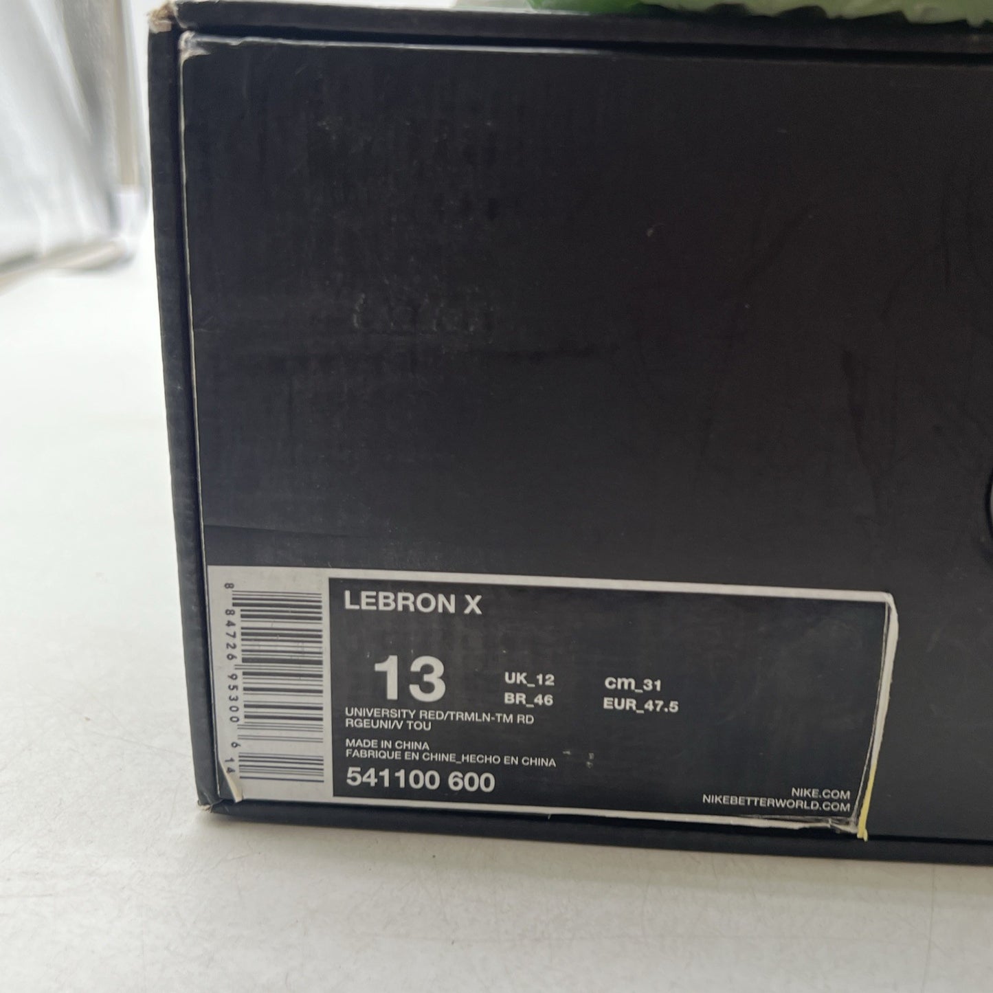 Size 13 - Nike LeBron 10 Christmas (541100-600)