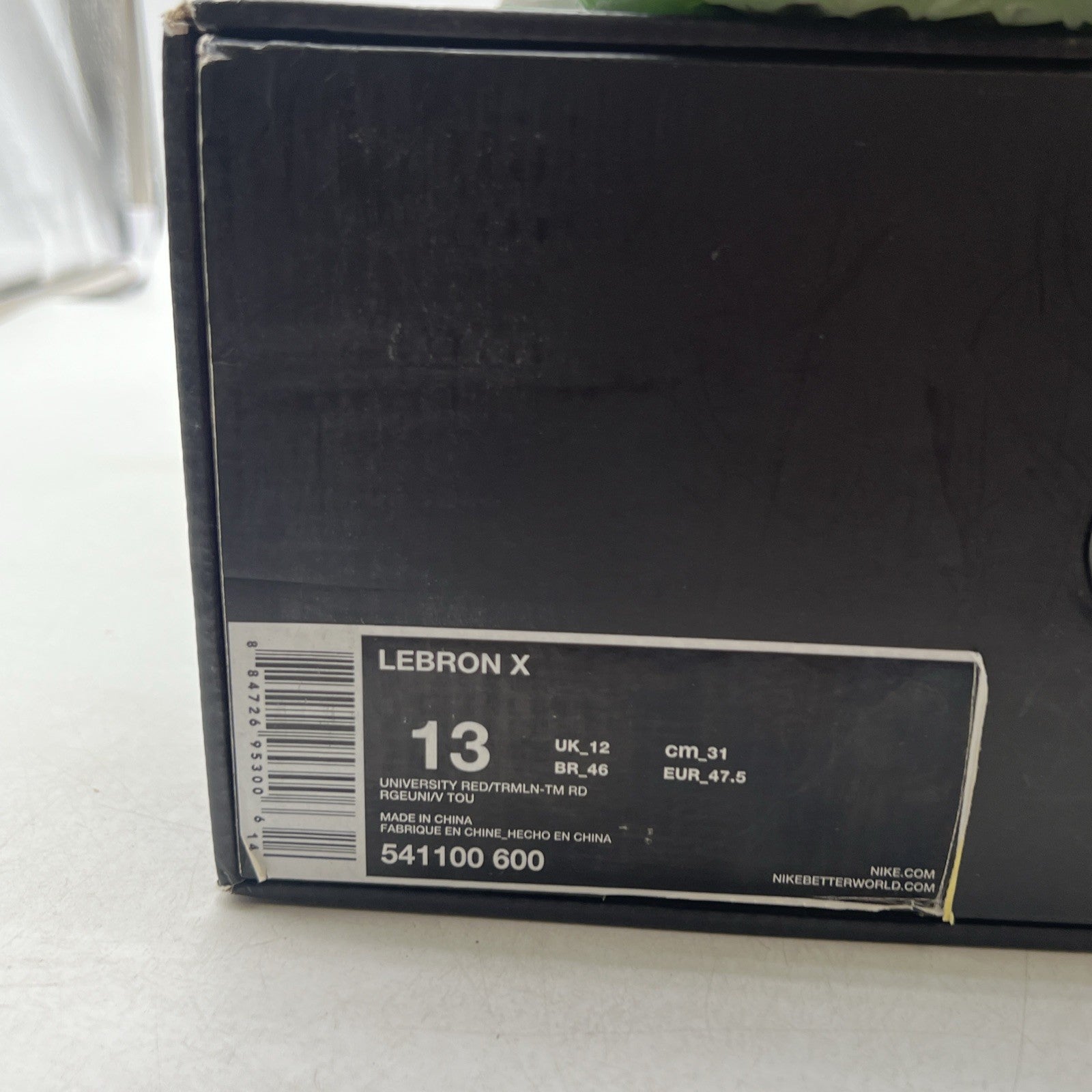 Size 13 - Nike LeBron 10 Christmas (541100-600)