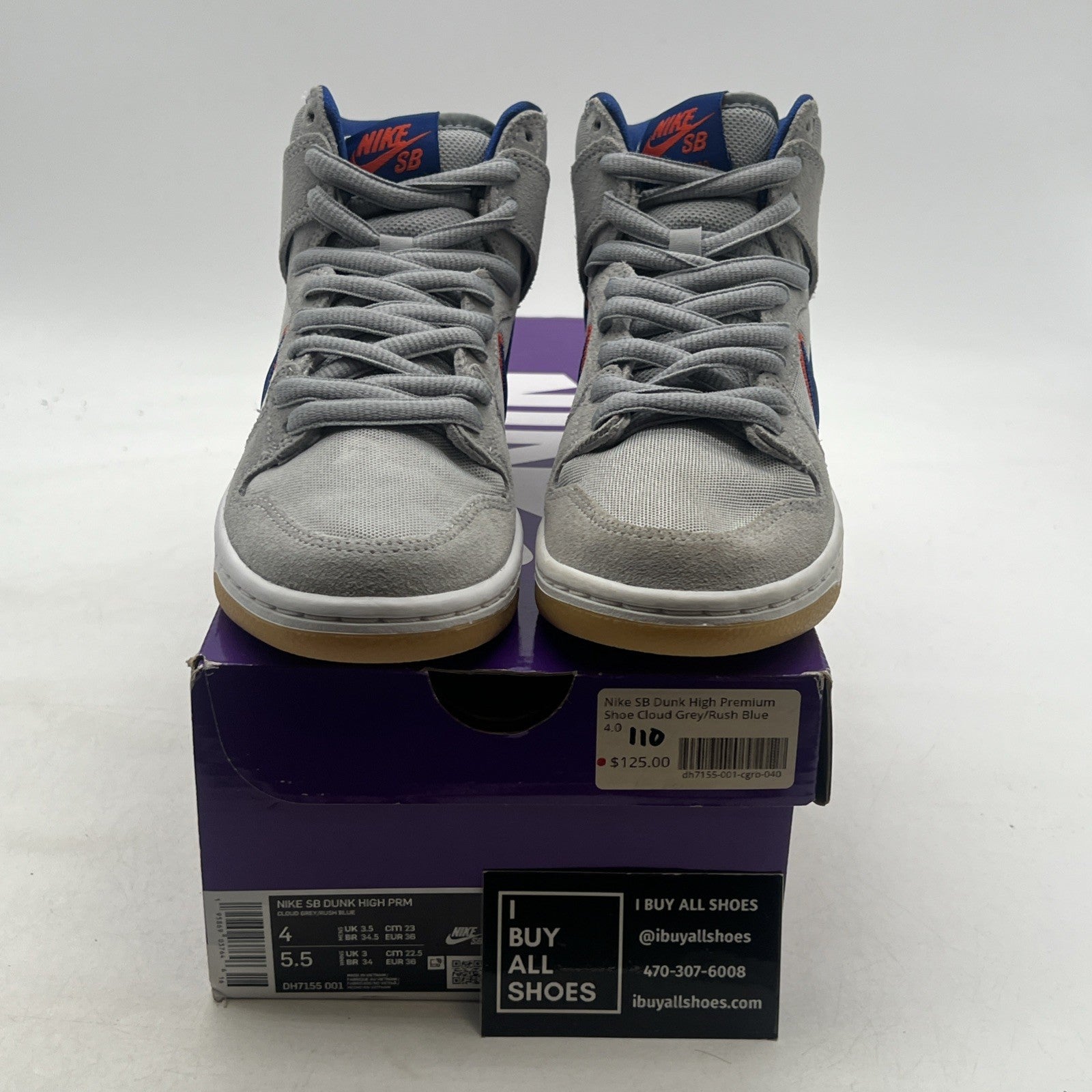 Size 4 - Nike Dunk SB High New York Mets (DH7155-001)