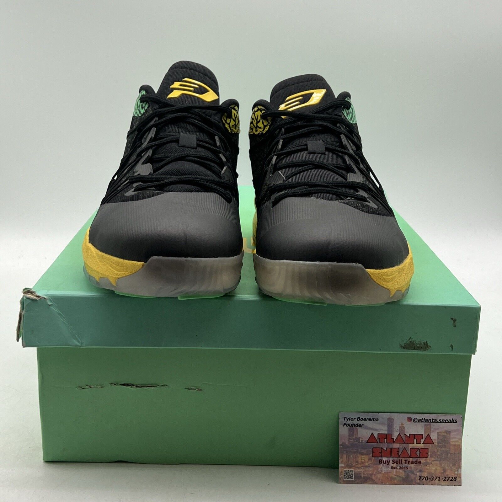 Size 13.5 - Jordan CP3 7 Brazil Pack Black Yellow (687913-820)