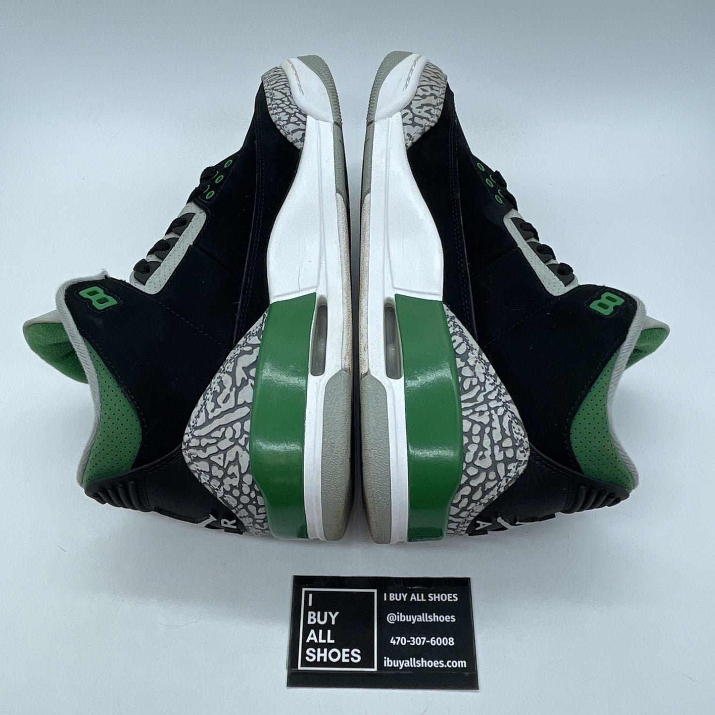 Size 9 - Jordan 3 Retro Mid Pine Green Black Grey White Suede (CT8532-030)
