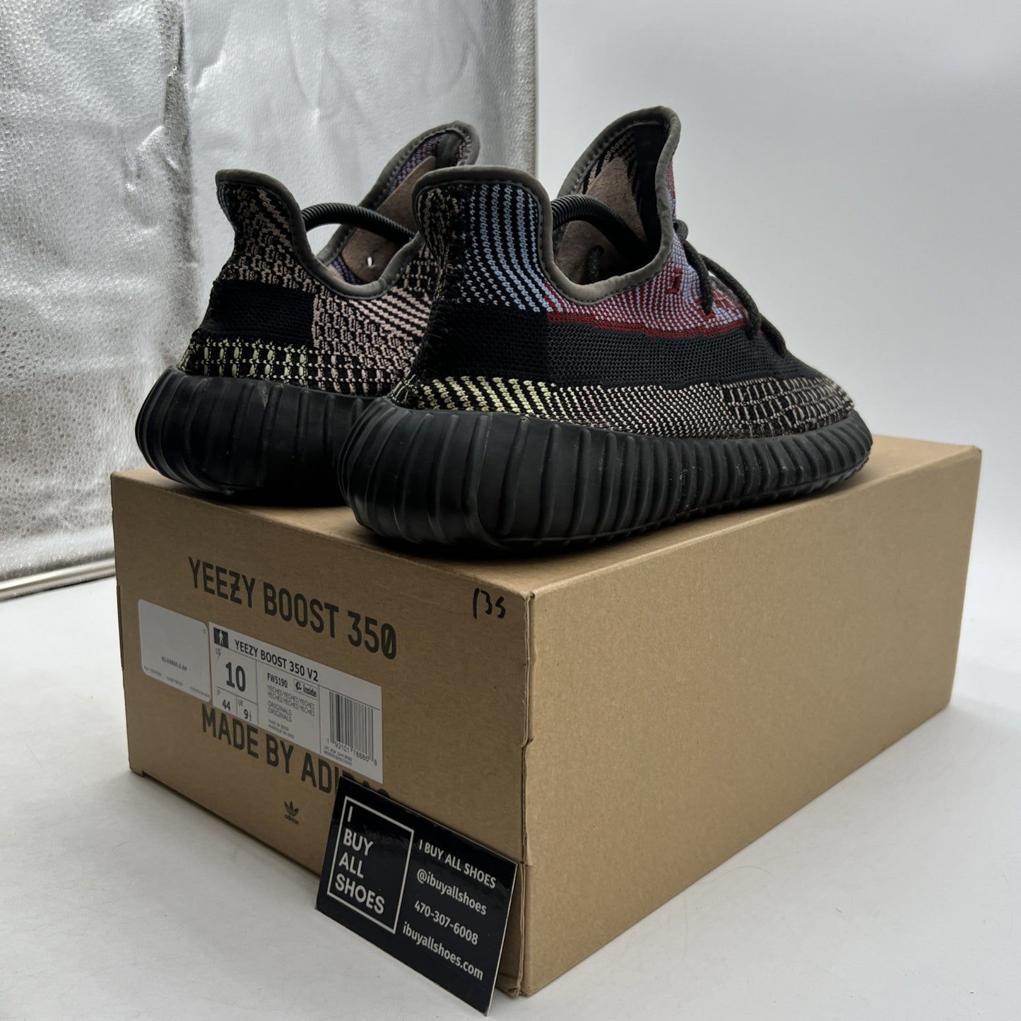 Size 10 - adidas Yeezy Boost 350 V2 Yecheil Non-Reflective (FW5190)