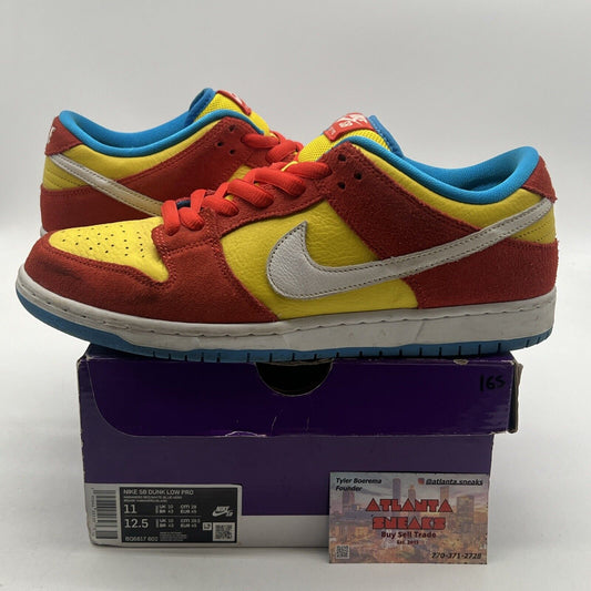 Size 11 - Nike SB Dunk Low Bart Simpson (BQ6817-602)