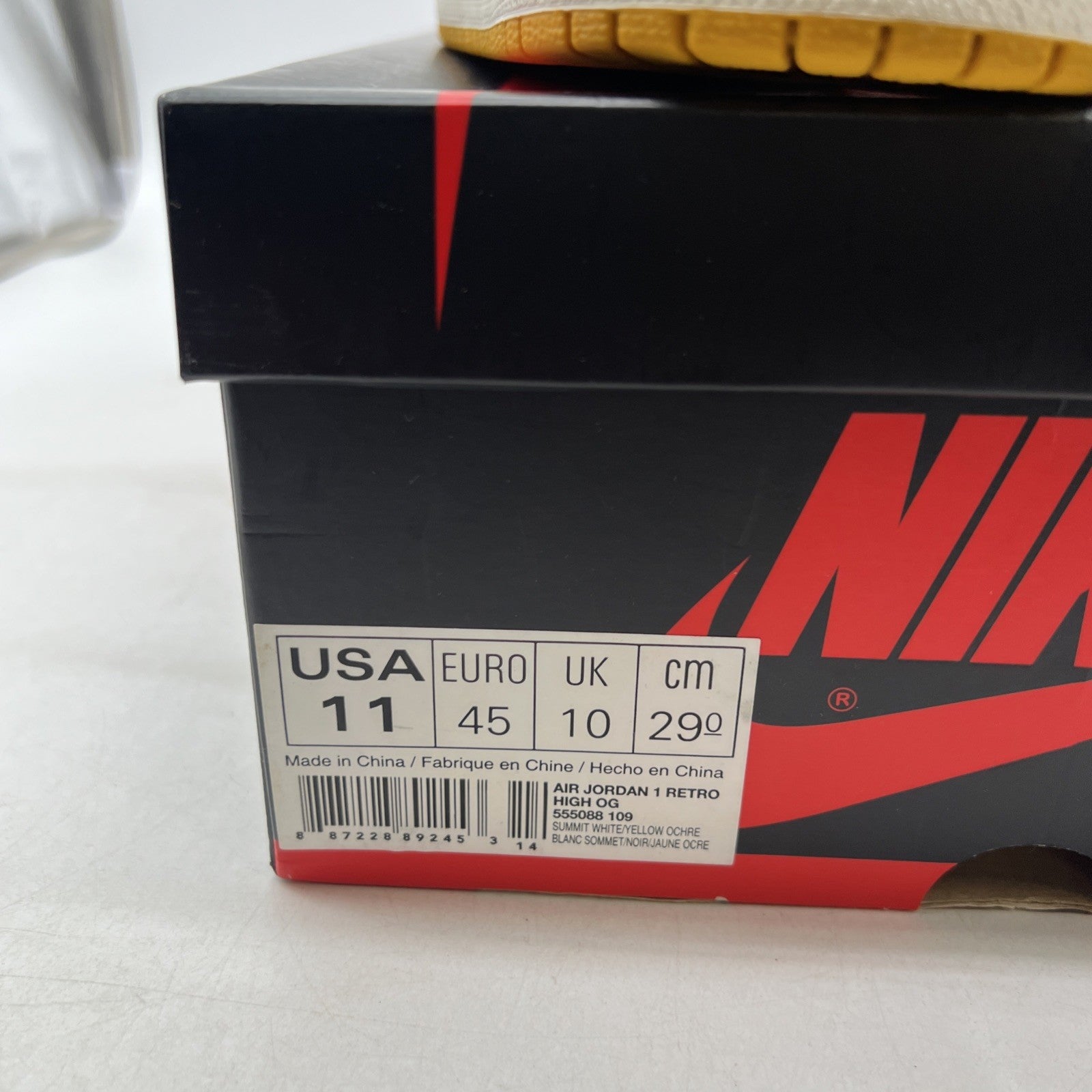 Size 11 - Air Jordan 1 Retro OG High Best Hand in the Game - Yellow Ochre