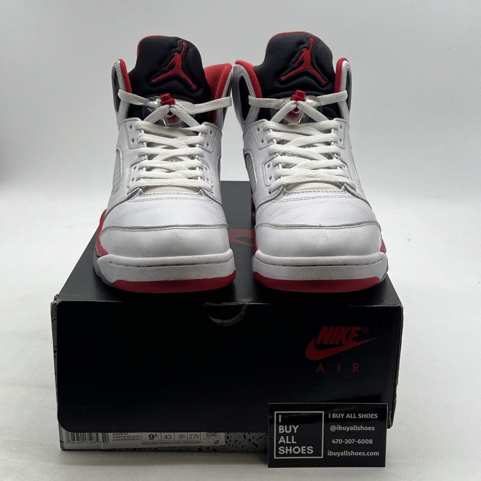 Size 9.5 - Air Jordan 5 Retro 2025 Fire Red (HQ7978-101)