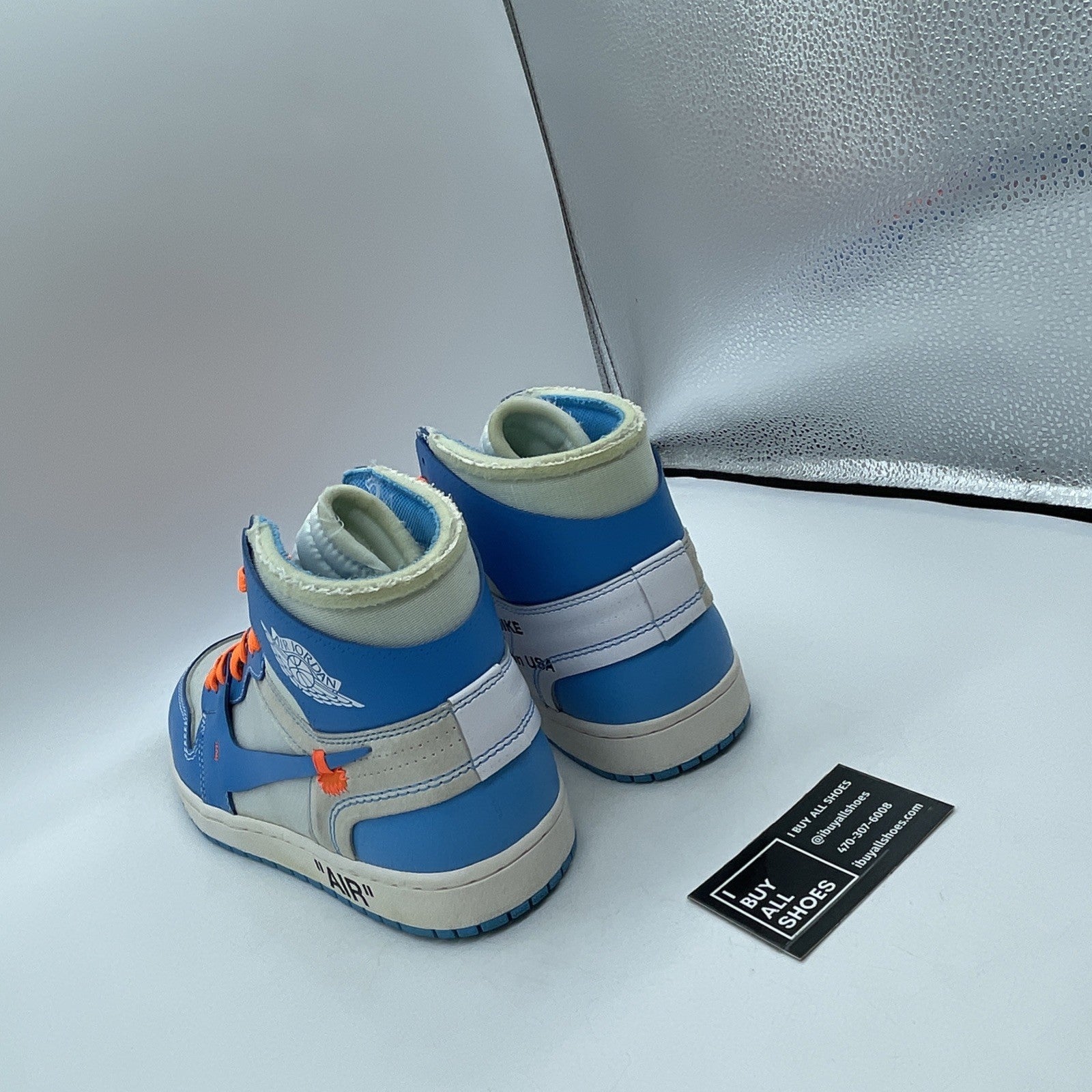 Size 10 - Jordan 1 Retro OG x Off-White High UNC Blue Leather (AQ0818-148)