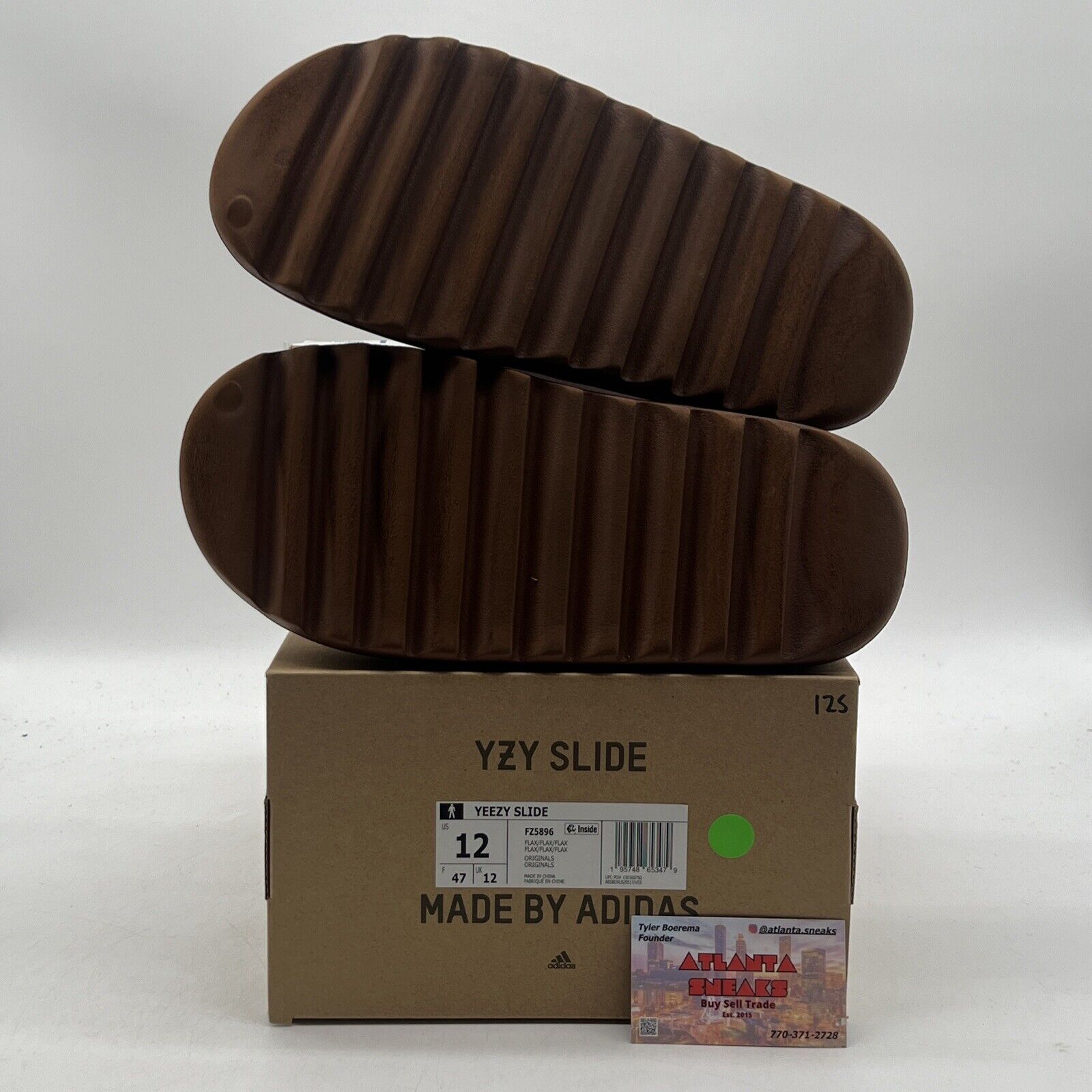 Size 12 - adidas Yeezy Slide Brown (FZ5896)