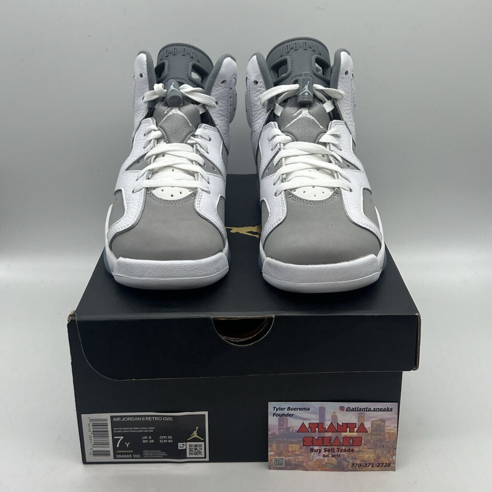 Size 7 - Jordan 6 Retro Low Cool Grey Brand New Og All