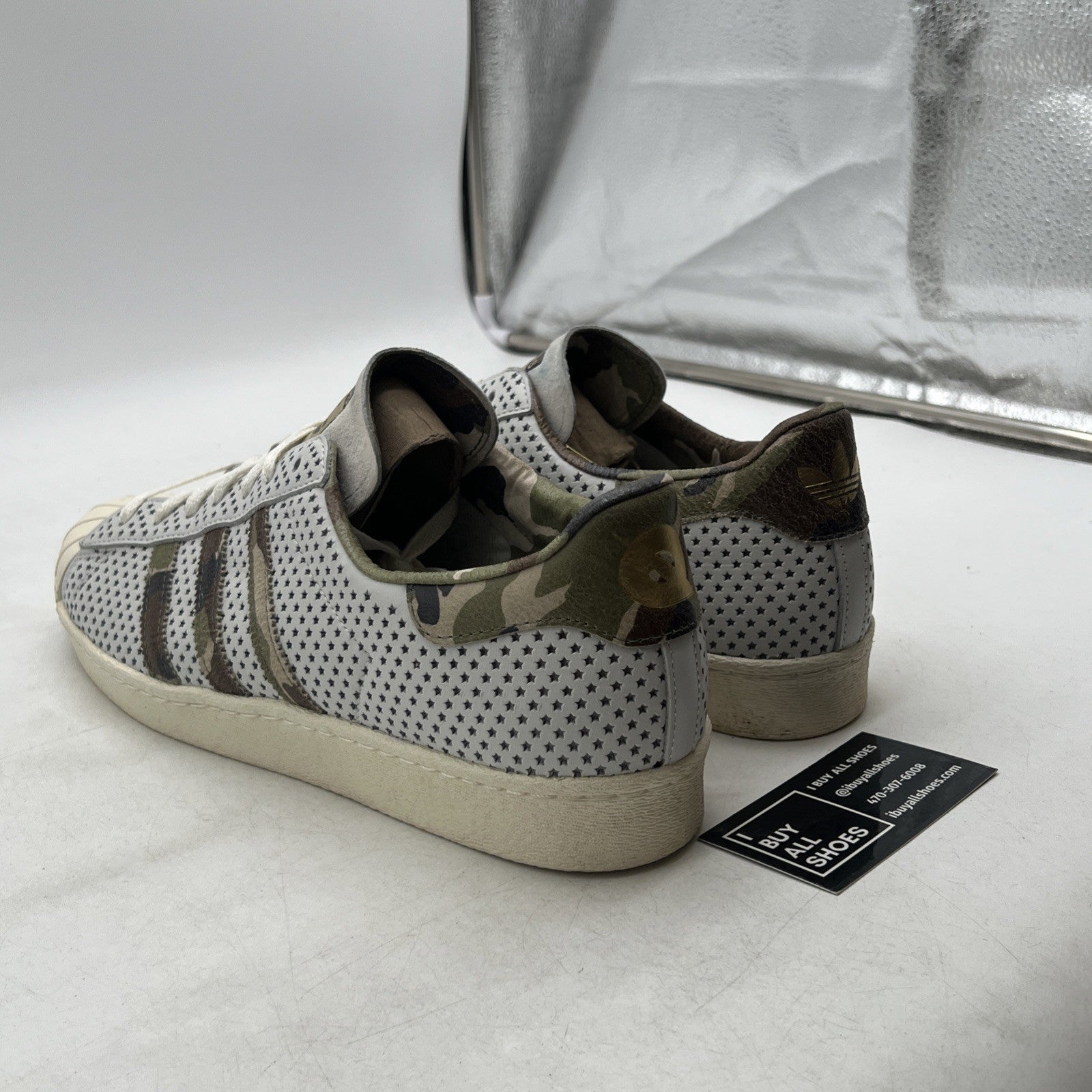 Size 13 - adidas Superstar 80s Qs Camo Stripes (Q16292)