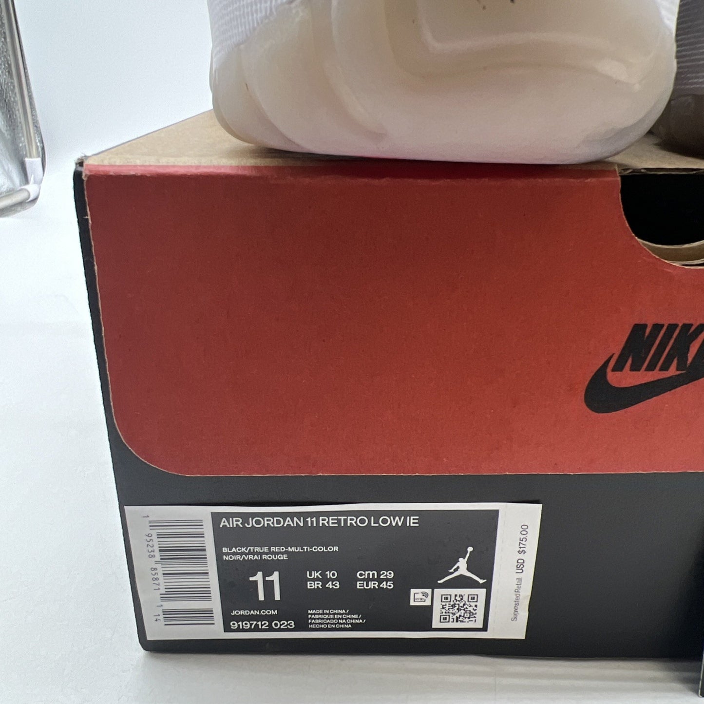 Size 11 - Air Jordan 11 Retro IE 2021 Low Bred (919712-023)