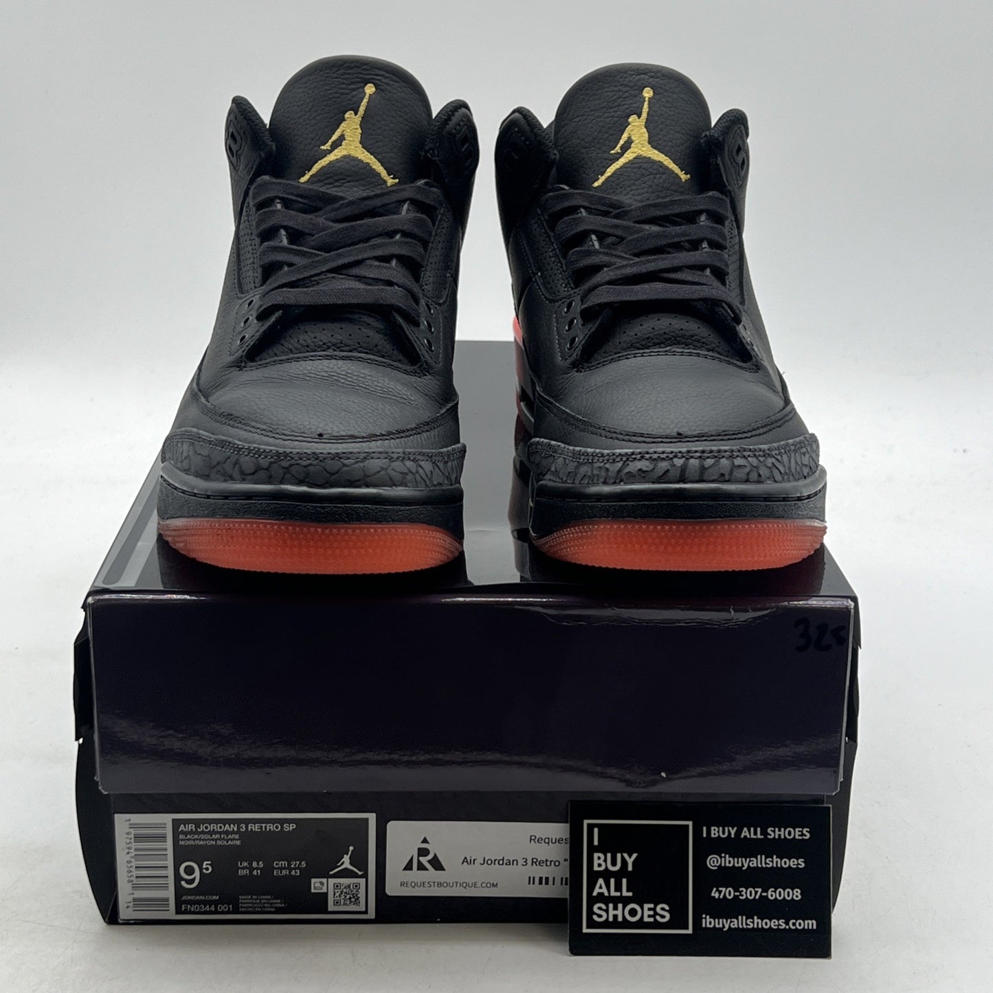 Size 9.5 - J. Balvin x Air Jordan 3 Retro Rio (FN0344-001)
