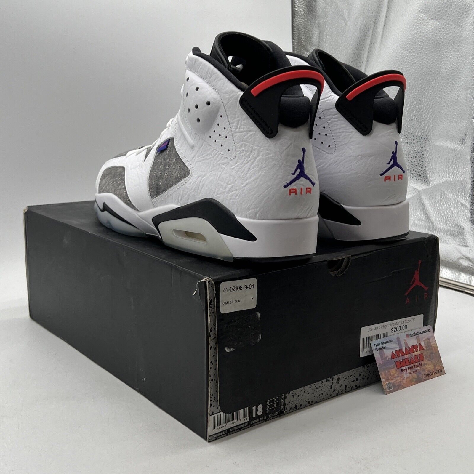 Size 18 - Air Jordan 6 Retro LTR Flint (CI3125-100)