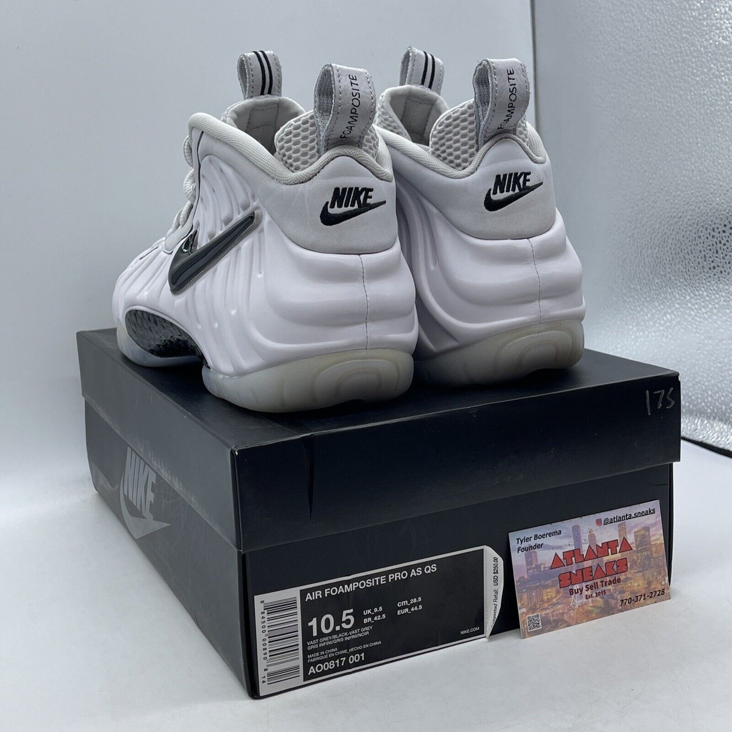 Size 10.5 - Nike Air Foamposite Pro All-Star Swoosh Pack Leather (AO0817-001)